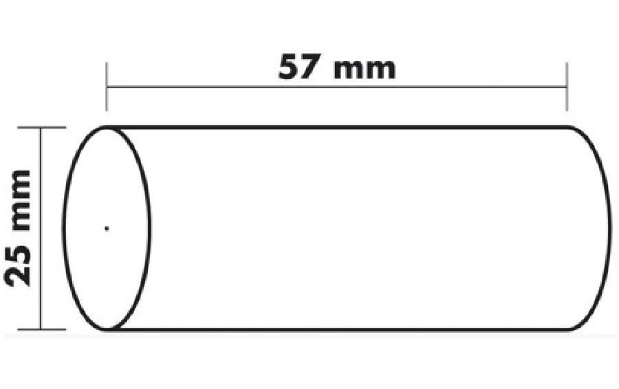 Exacompta Papierrolle 57 mm Extra Weiss, 10 Stück
