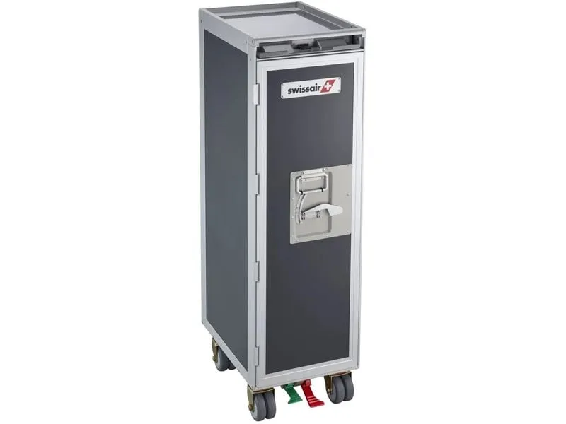 diaqua® Bartrolley Flugzeug Swissair Anthrazit, 30.1 x 103 cm