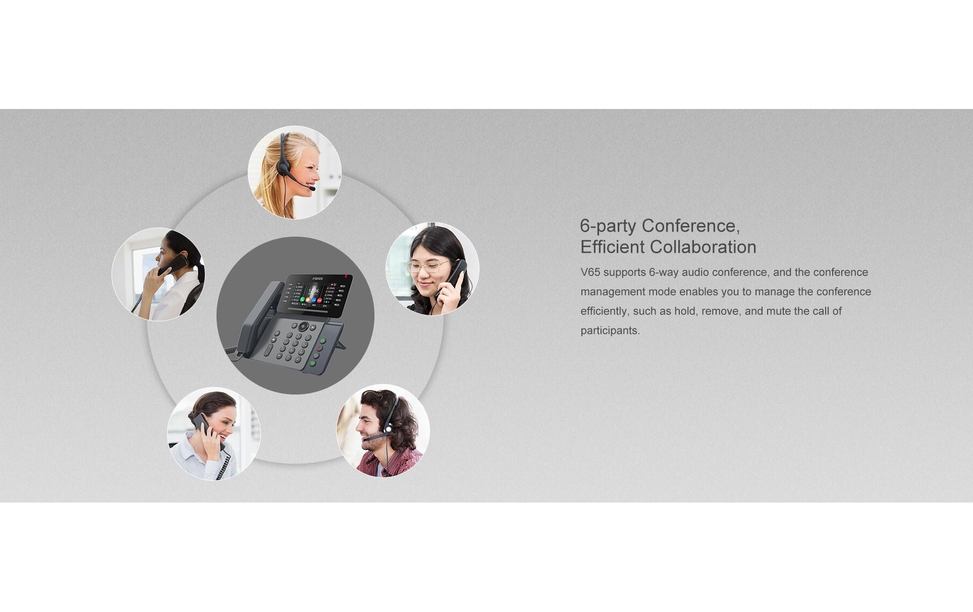 Fanvil Tischtelefon V65 Schwarz Fanvil Tischtelefon V65 Schwarz