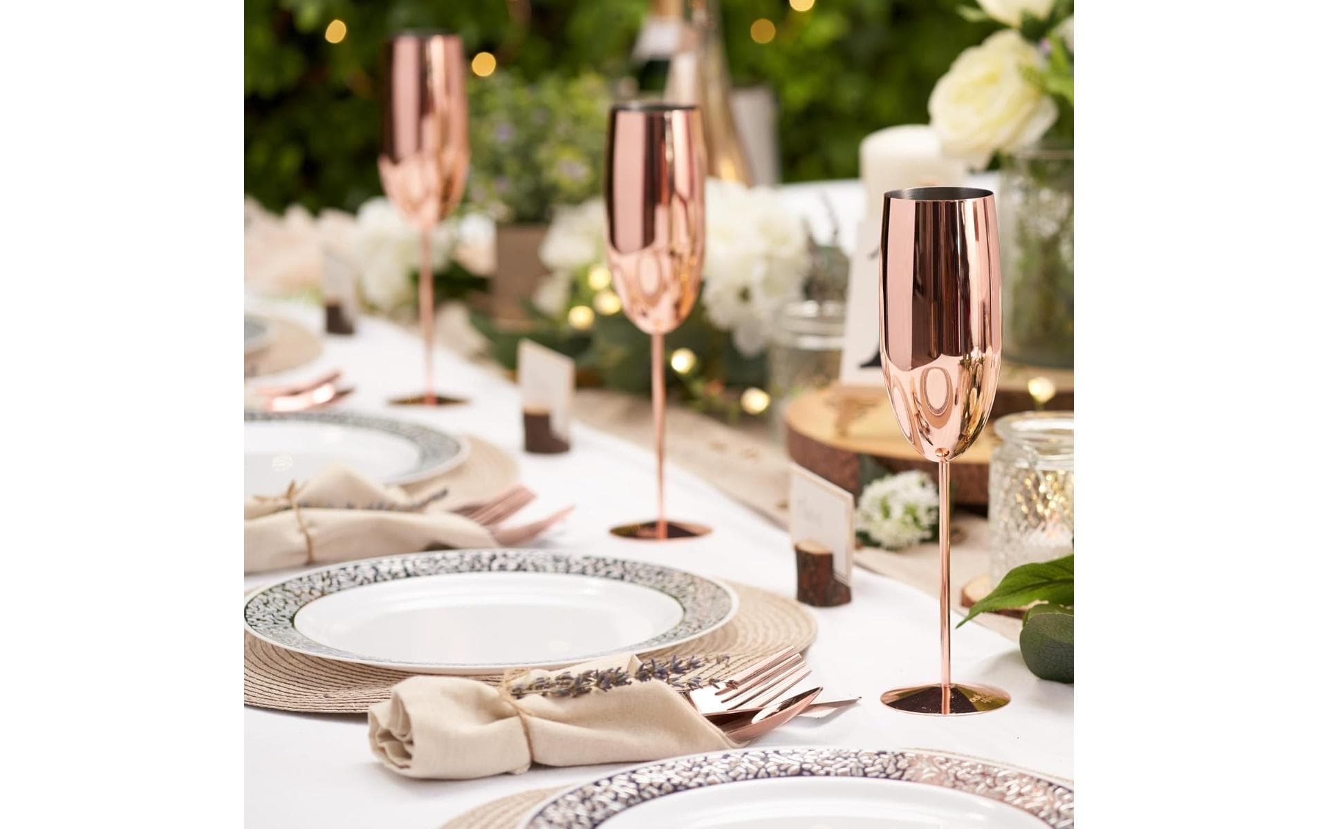 Oak & Steel Sektglas 285 ml, 2 Stück, Rosegold