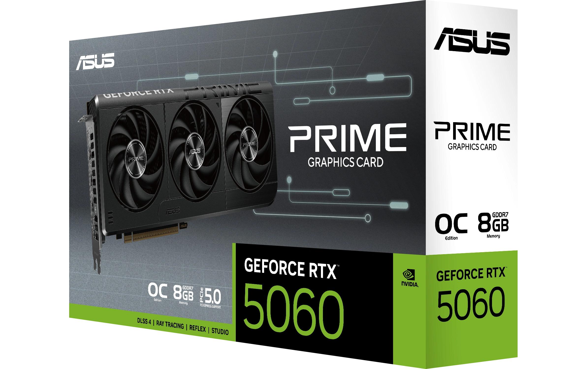 ASUS Grafikkarte Prime GeForce RTX 5060 8 GB OC Edition ASUS Grafikkarte Prime GeForce RTX 5060 8 GB OC Edition