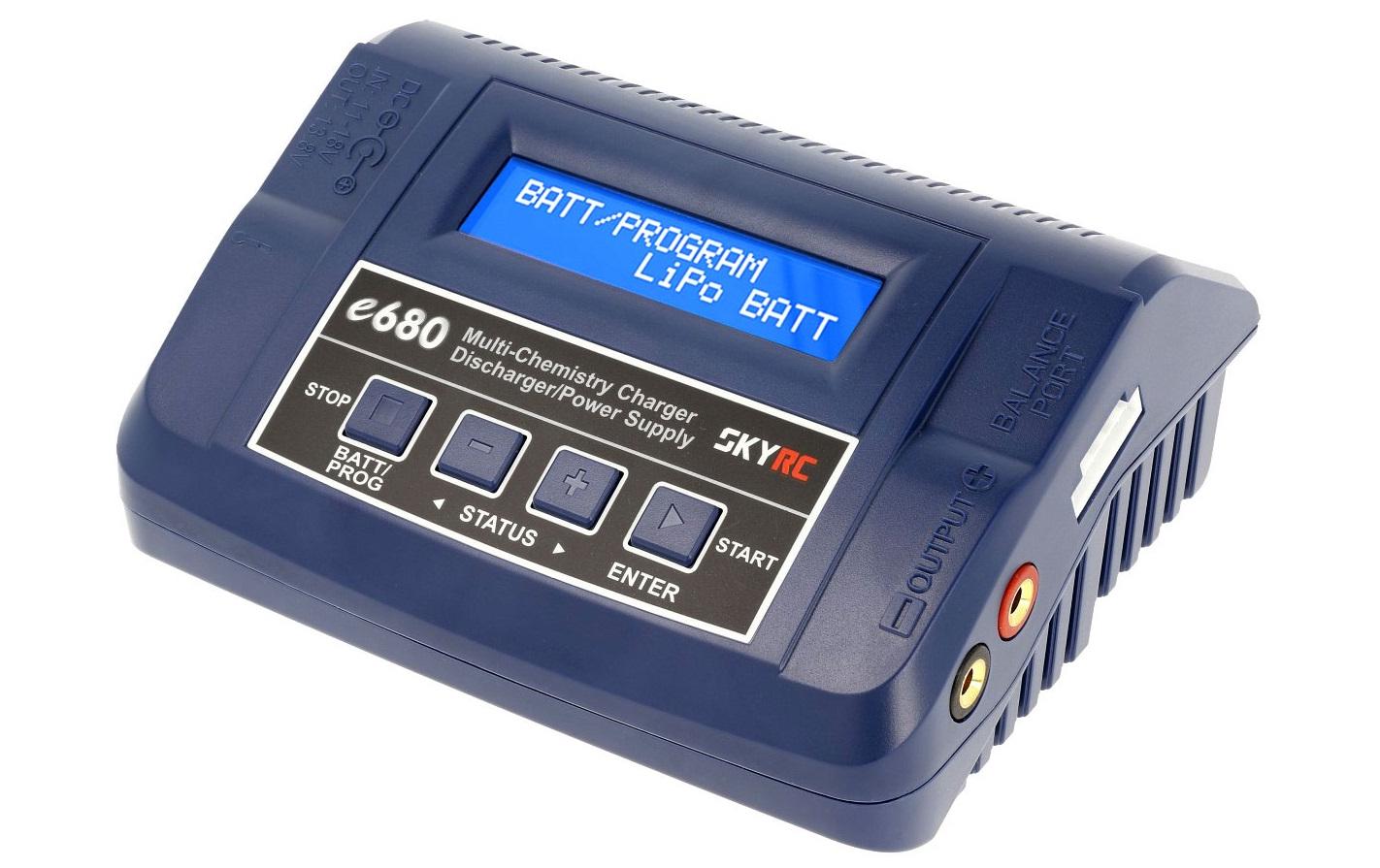 SKYRC Ladegerät e680, AC/DC, 80W, 1-6S SKYRC Ladegerät e680, AC/DC, 80W, 1-6S