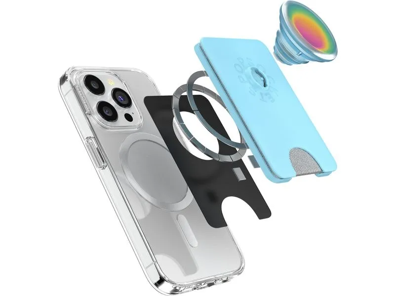 PopSockets PopWallet + Magsafe Butterfly Pea Blue Boca Aura PopSockets PopWallet + Magsafe Butterfly Pea Blue Boca Aura