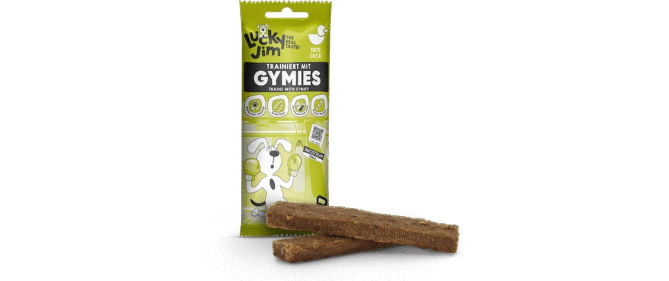 Lucky Jim Leckerli Gymies Ente 75 g