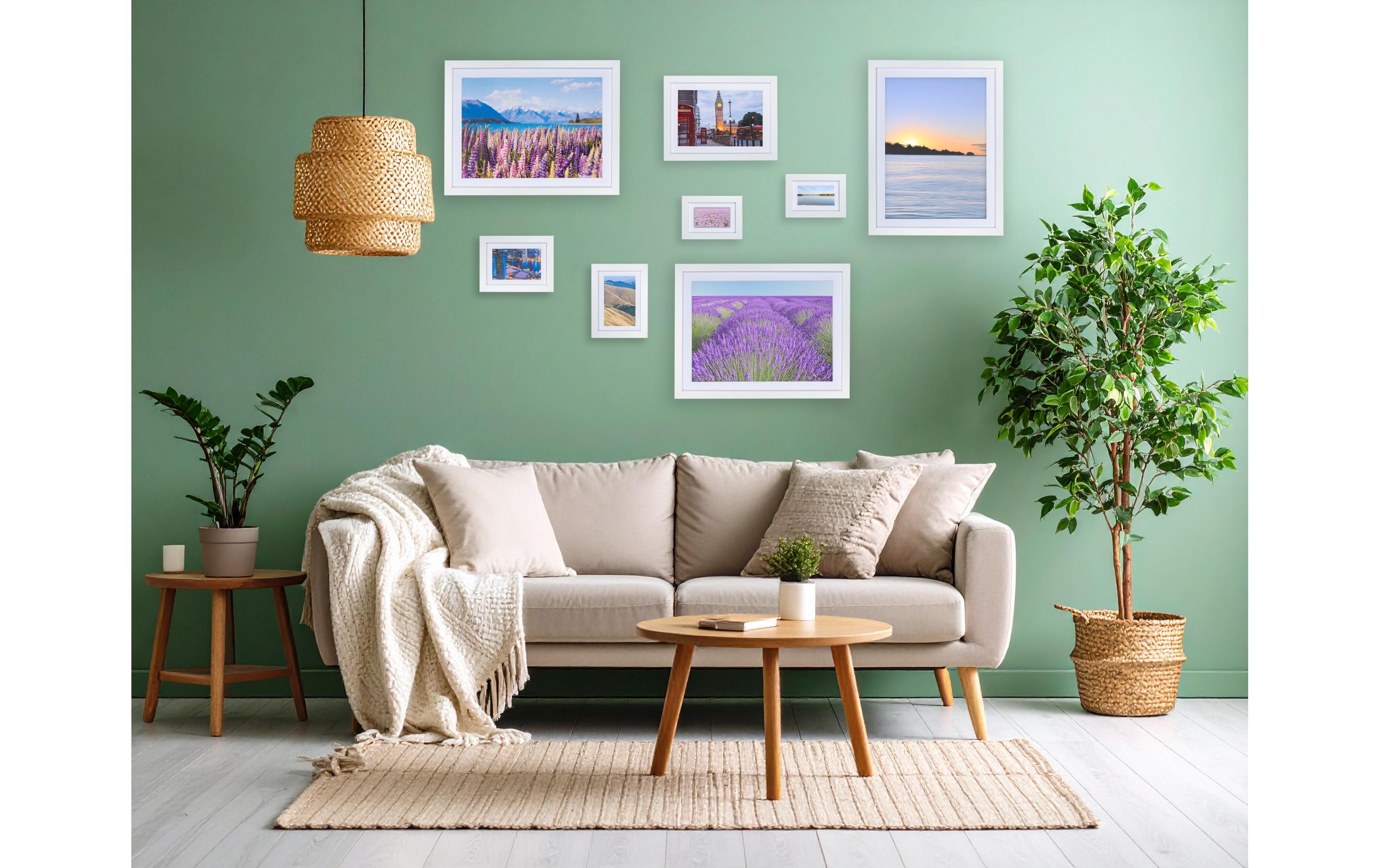 COCON Bilderrahmen 8er-Set, Weiss