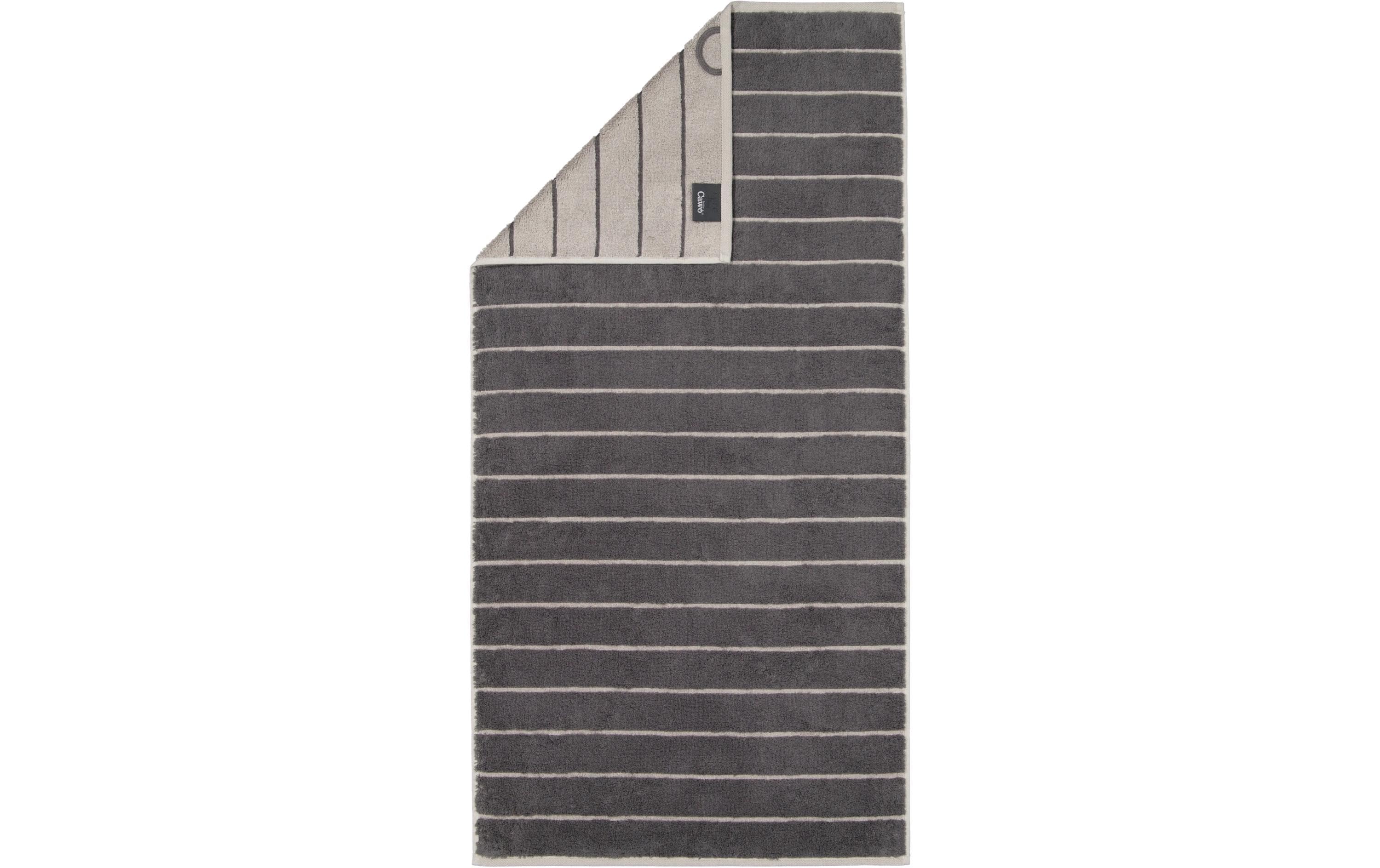 Cawö Handtuch Balance Doubleface 50 x 100 cm, Anthrazit