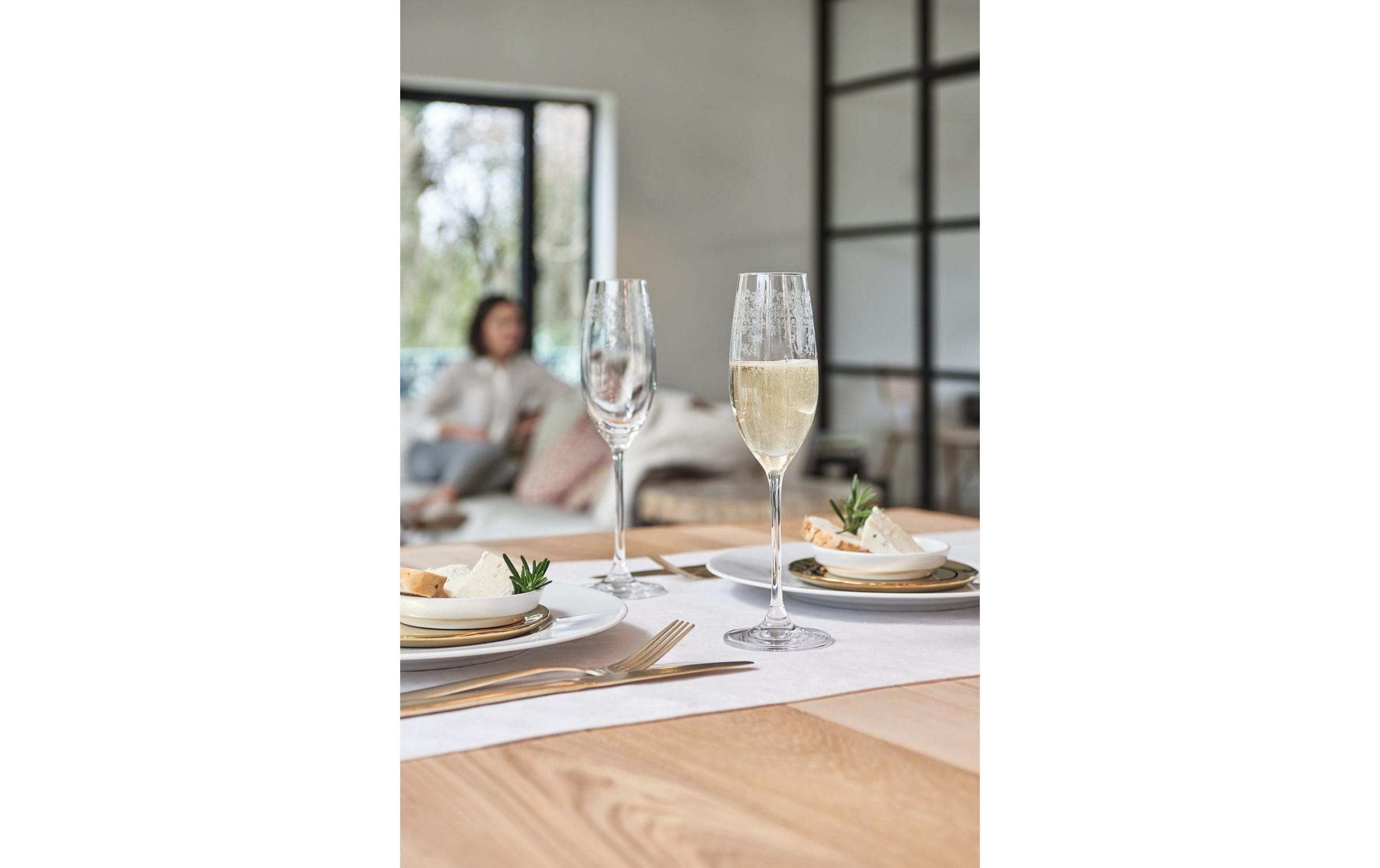 Leonardo Sektglas Chateau 200 ml, 6 Stück, Transparent 