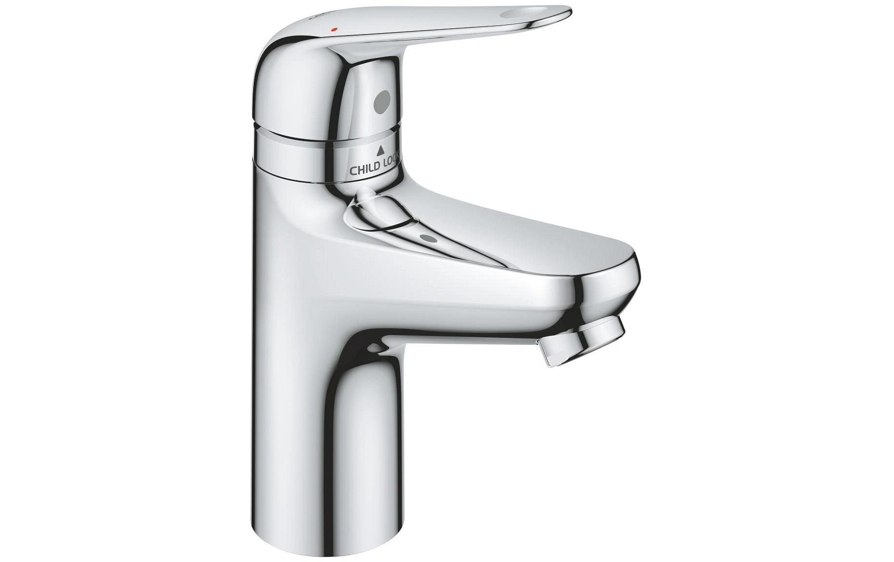 GROHE Einhand-Waschbatterie Swift Click Child-Lock, S GROHE Einhand-Waschbatterie Swift Click Child-Lock, S