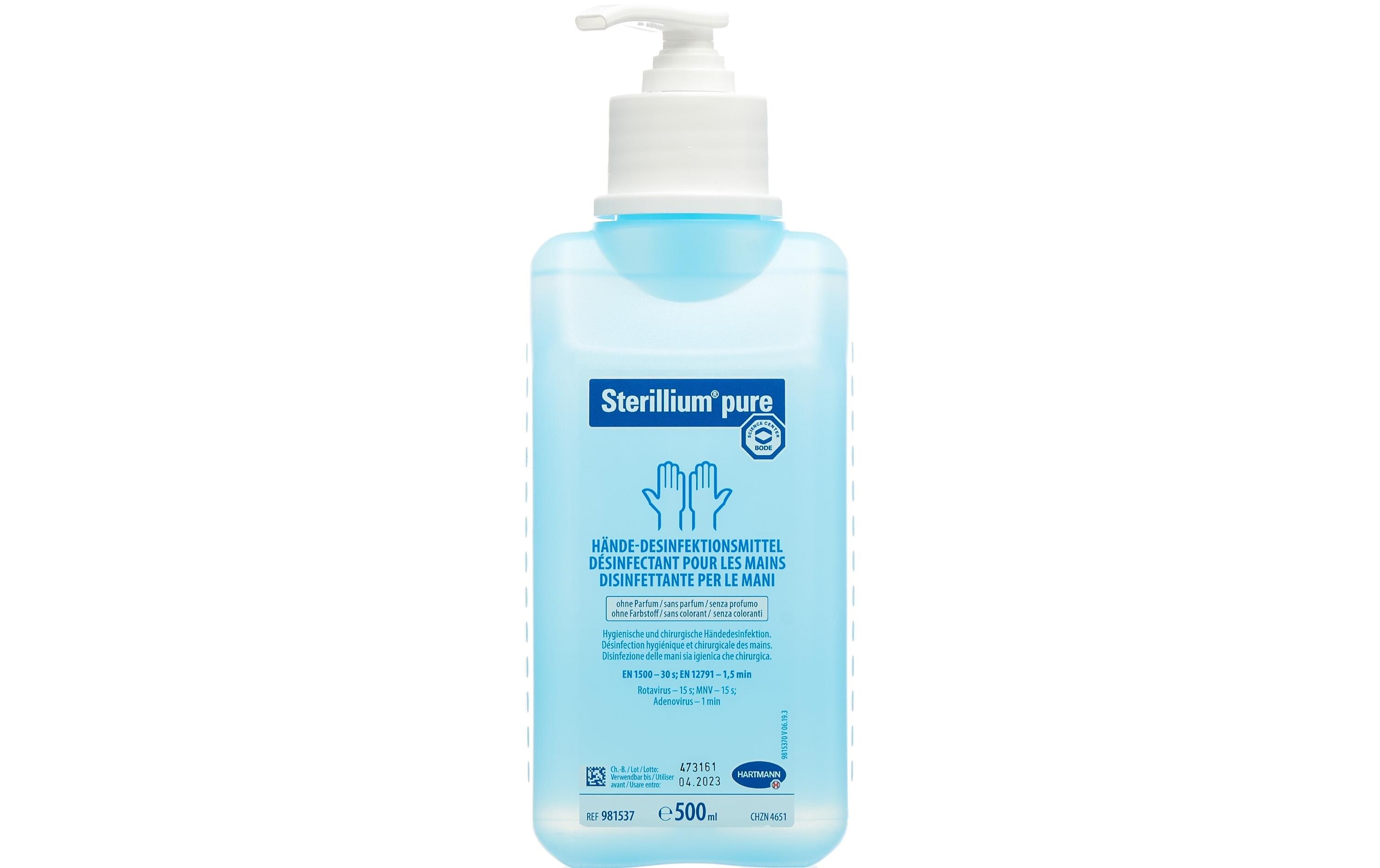 Sterillium Desinfektionsmittel Pure Hände Pumpflasche 500 ml Sterillium Desinfektionsmittel Pure Hände Pumpflasche 500 ml