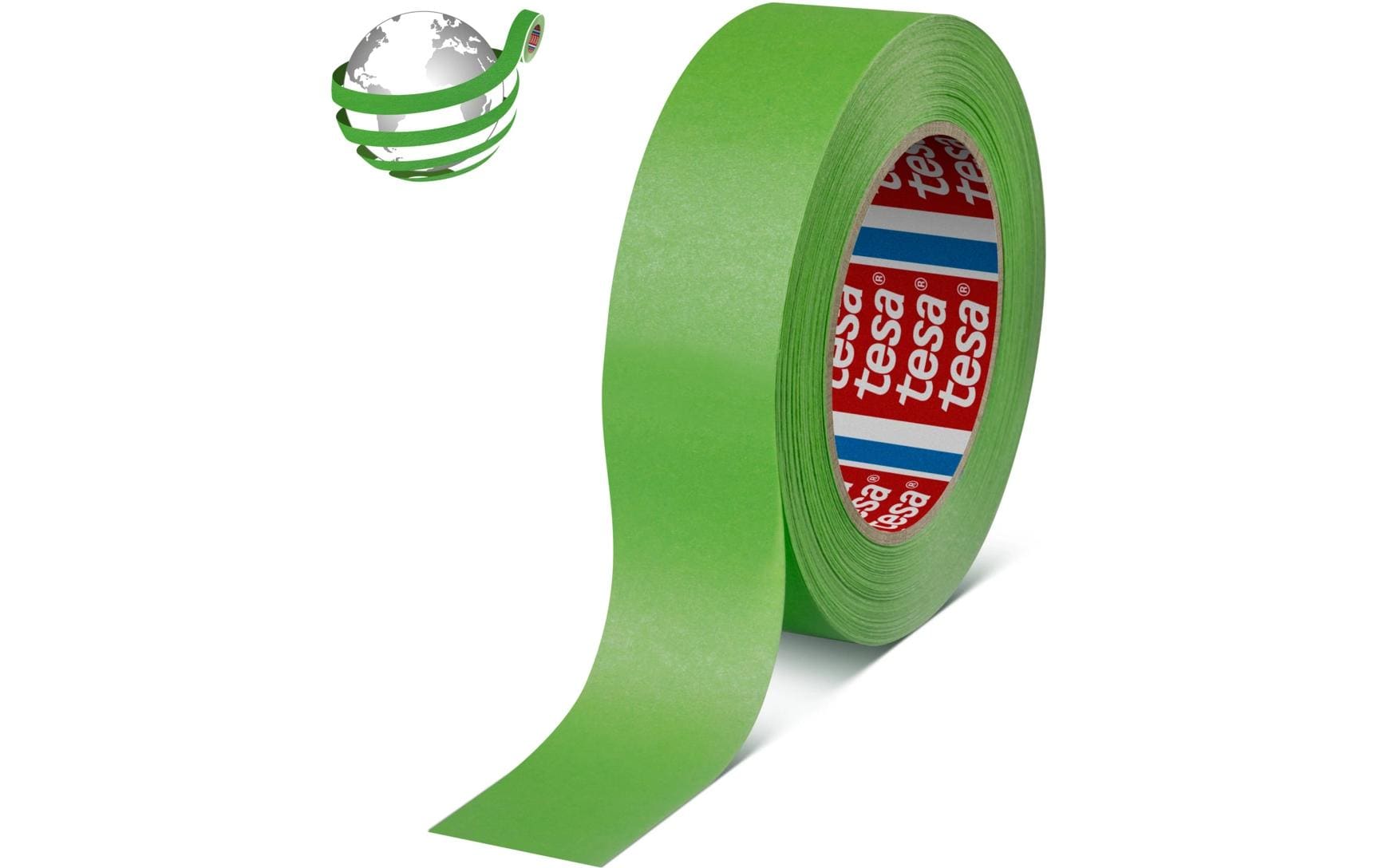 tesa Abdeckband 4338 Papier Grün 19 mm 50 m