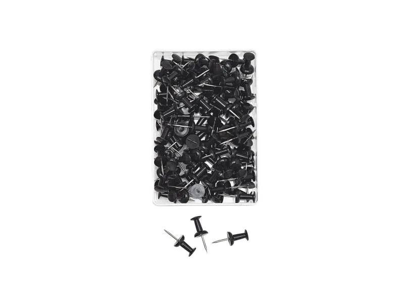 WEDO Reissnägel 9 mm Schwarz, 100 Stück WEDO Reissnägel 9 mm Schwarz, 100 Stück