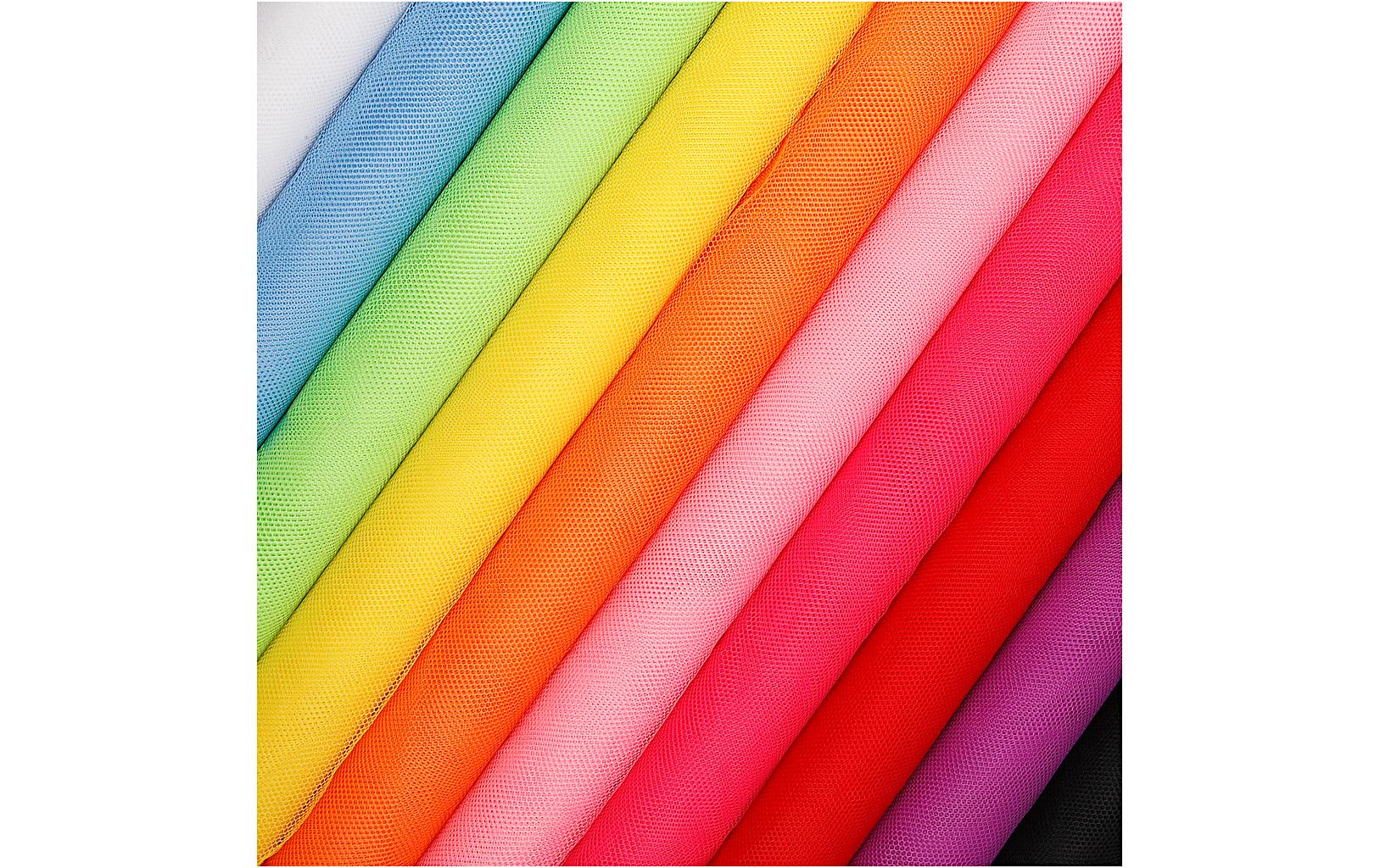 Creativ Company Tüll mehrfarbig sortiert, 50 cm x 5 m, 10 Stück