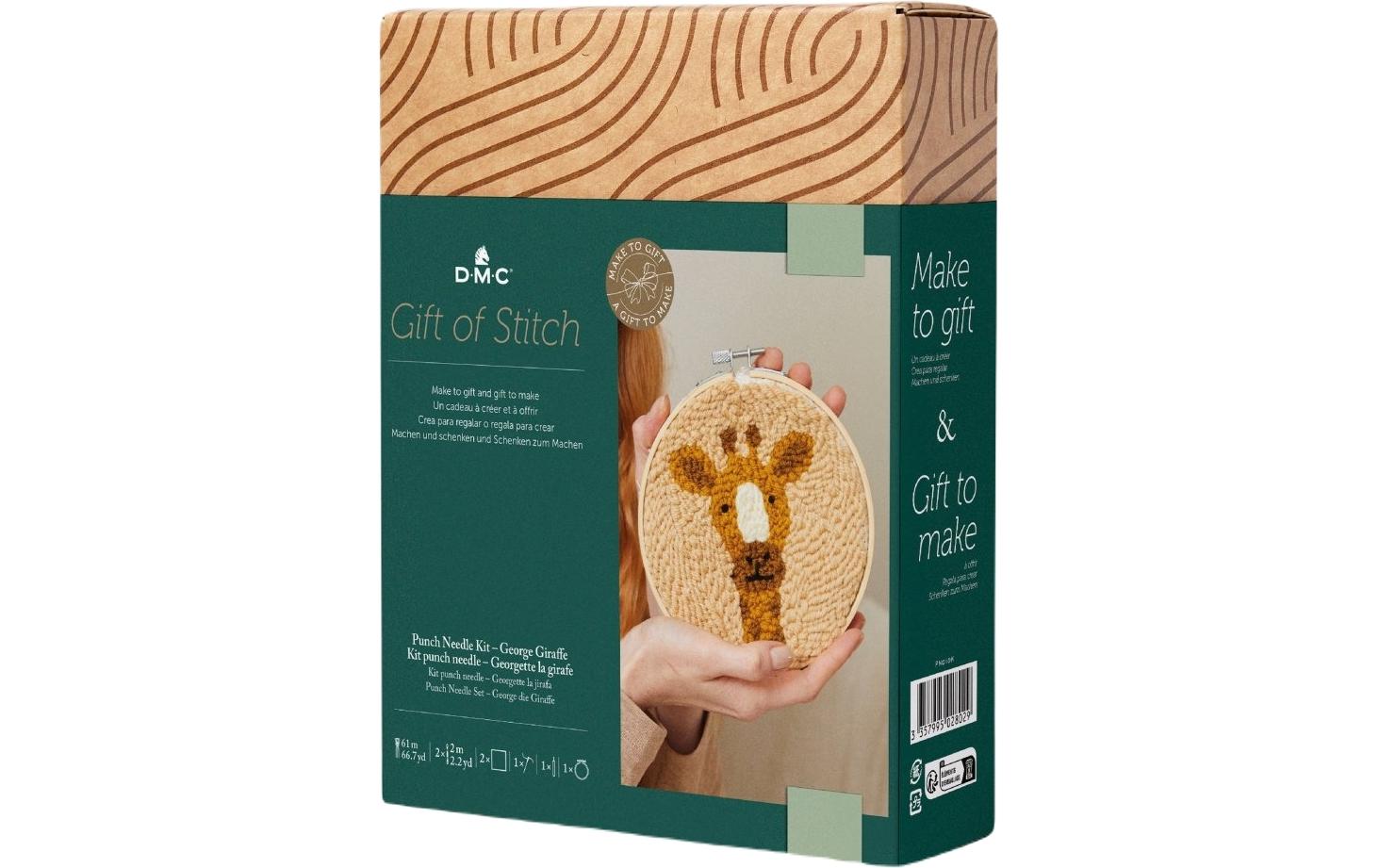 DMC Stickset Gift of Stich Giraffe Georg, Ø 15.7 cm DMC Stickset Gift of Stich Giraffe Georg, Ø 15.7 cm