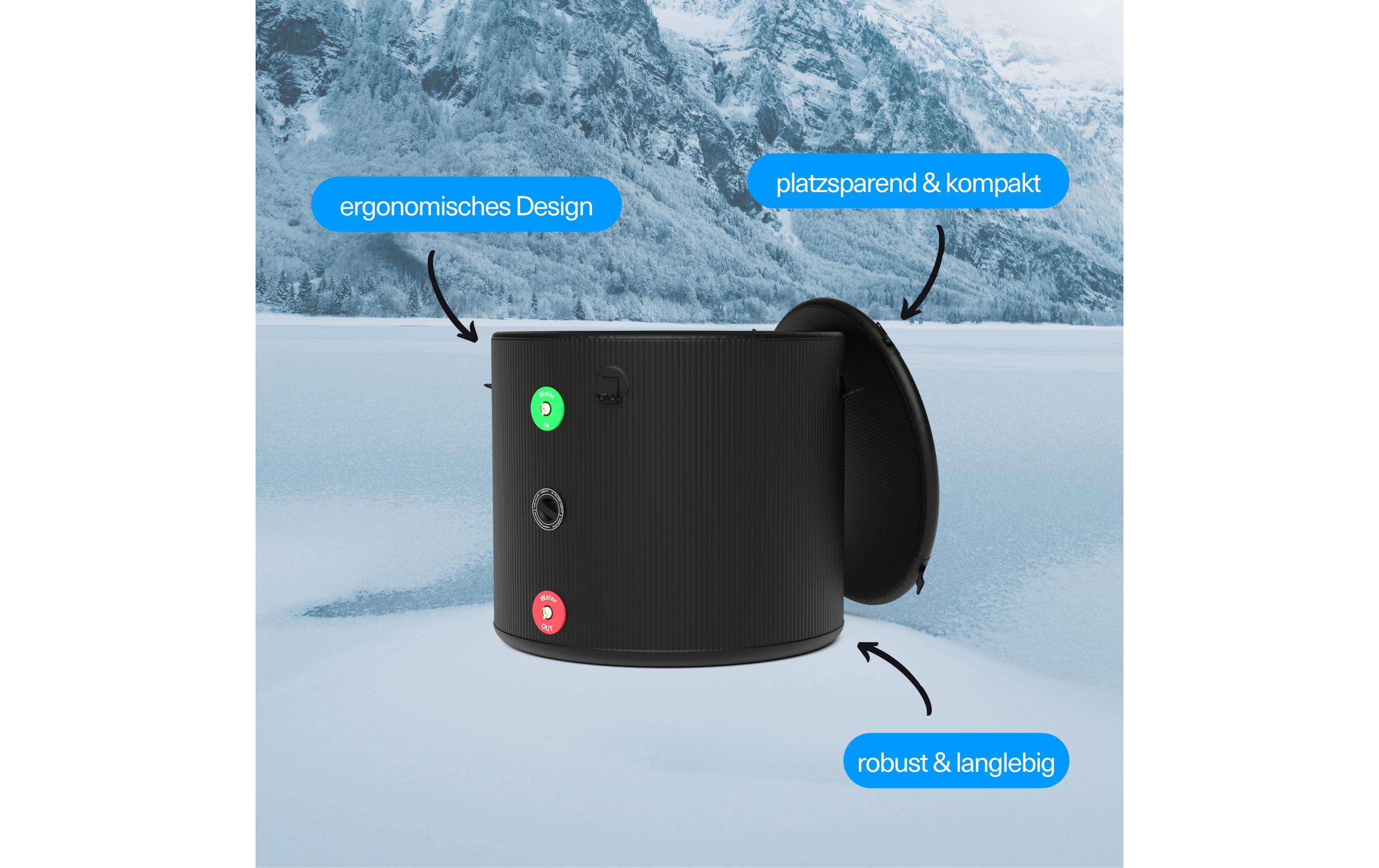 Arcticplunge Plunge Portable Eisbad, rund