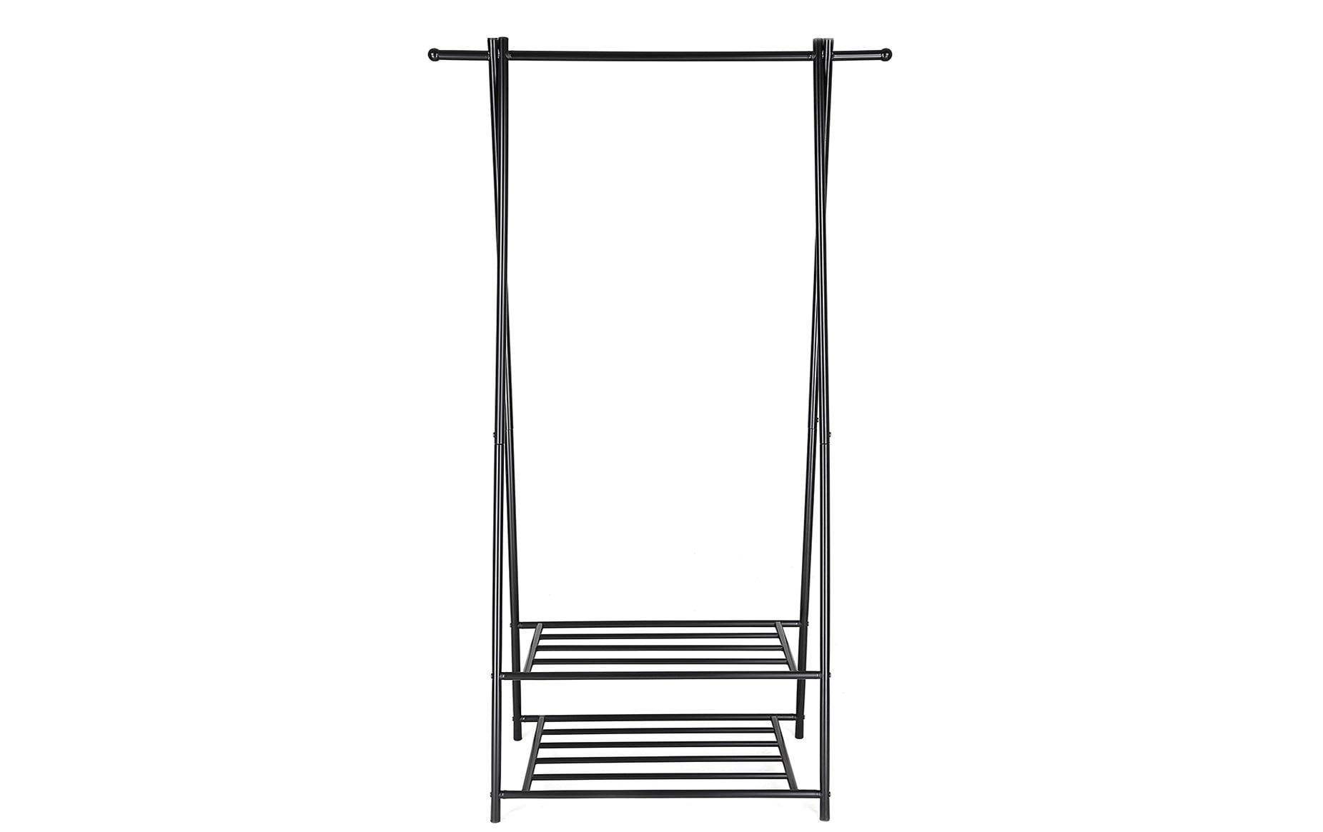 Songmics Garderobenständer 87.5 x 155 cm, Schwarz Songmics Garderobenständer 87.5 x 155 cm, Schwarz