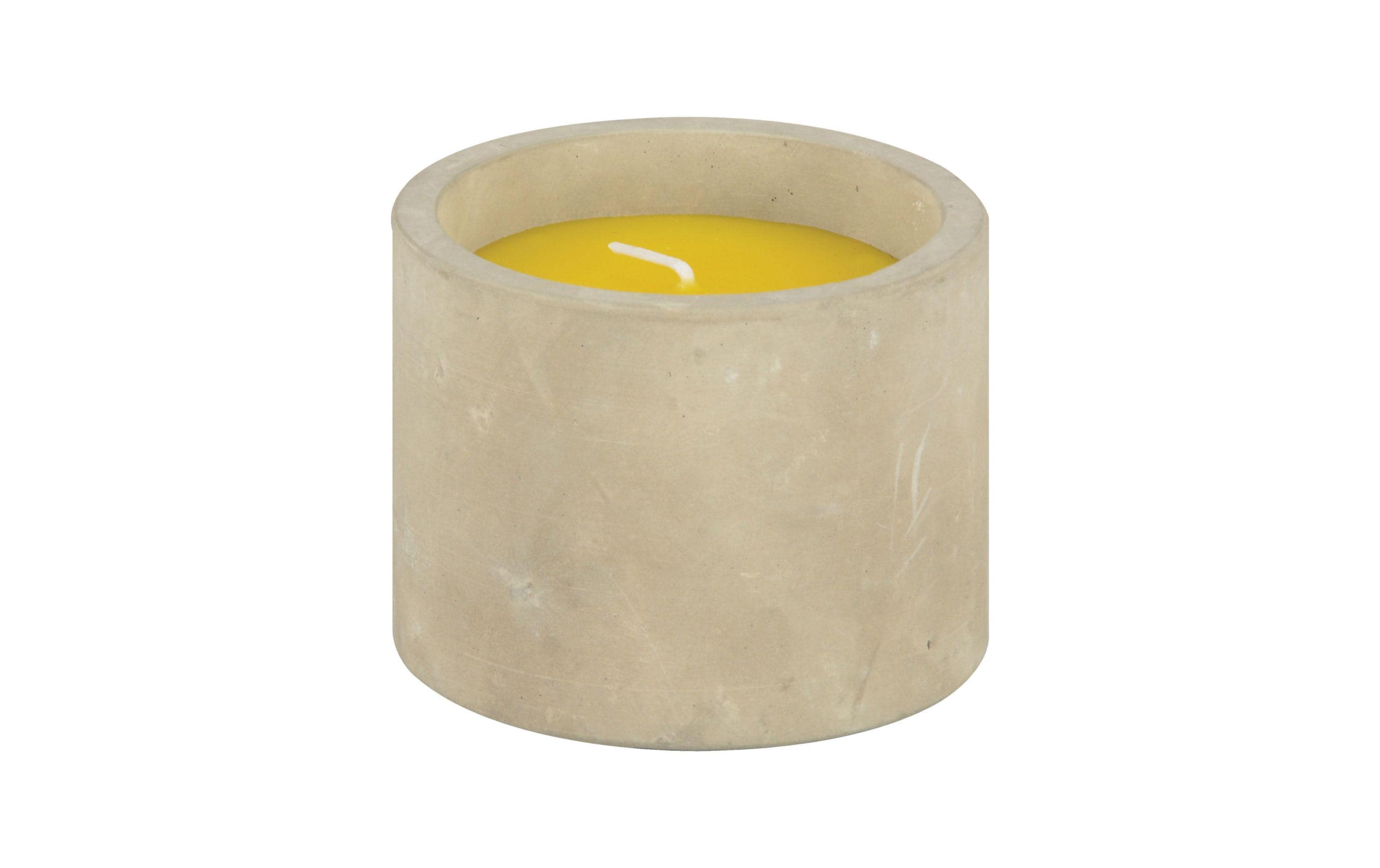Esschert Design Gartenkerze Citronella im Betontopf
