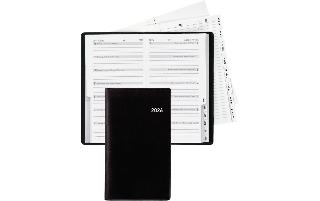 Biella Planer Bern Schwarz, 8.7 x 15.3 cm, 1 Woche/2 Seiten Biella Planer Bern Schwarz, 8.7 x 15.3 cm, 1 Woche/2 Seiten
