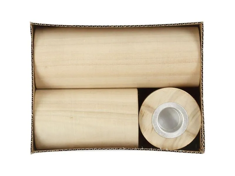 Creativ Company Kerzenständer 14.5 + 9 + 6.5 cm 3 Stück, Beige Creativ Company Kerzenständer 14.5 + 9 + 6.5 cm 3 Stück, Beige