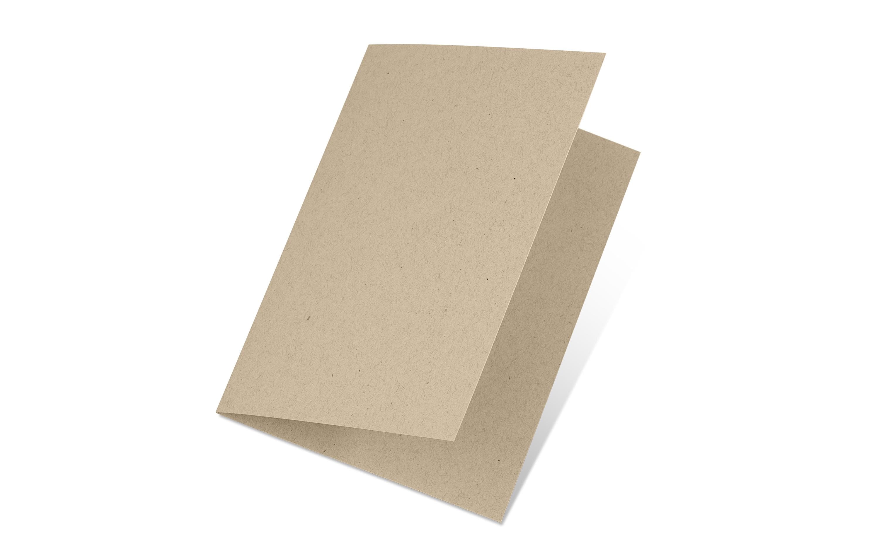 Artoz Blankokarte Green Line A5, 5 Stück, Hellbraun