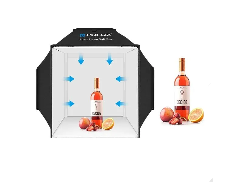 Puluz 40 cm Fotostudio mit LED Beleuchtung