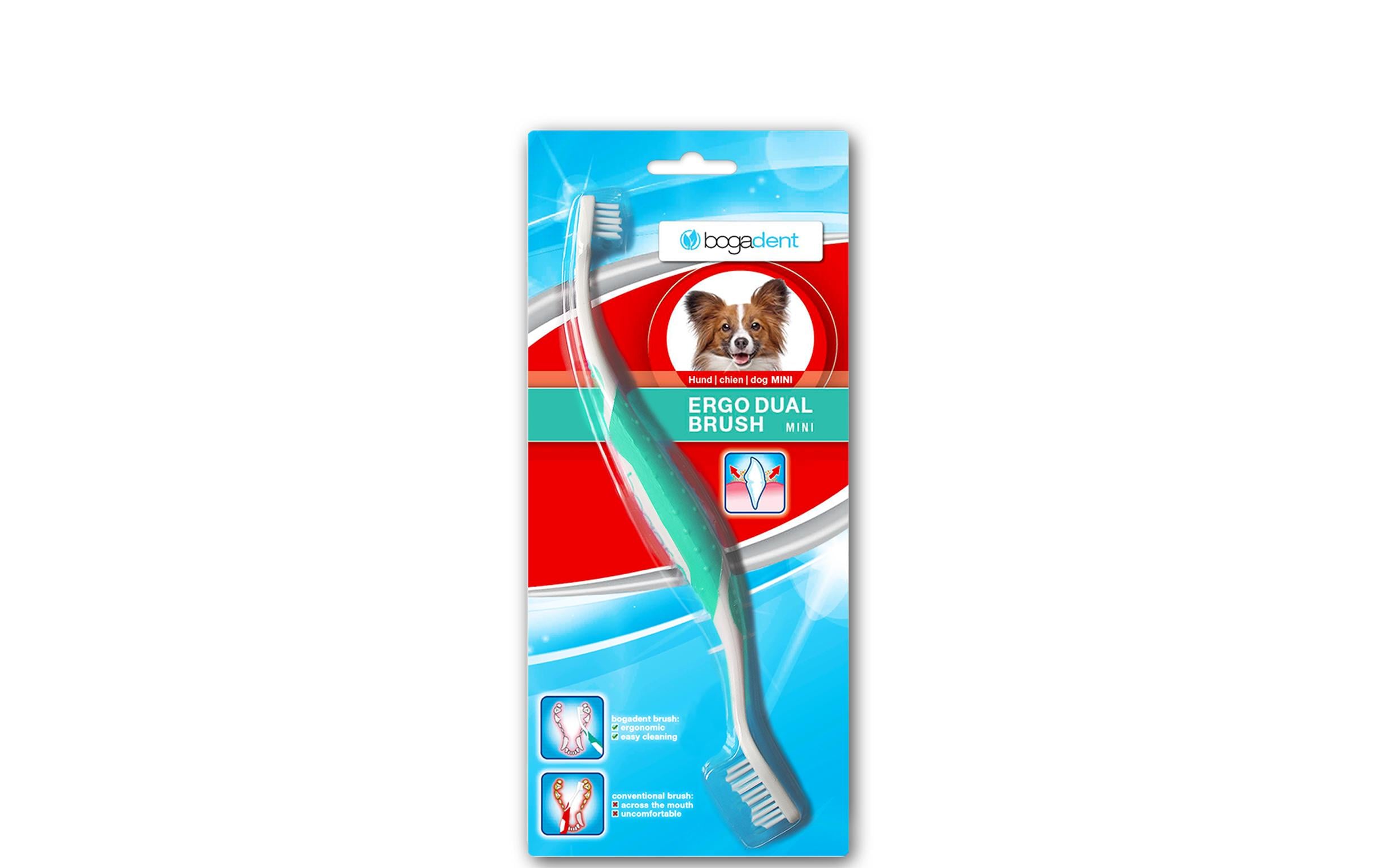 bogar Hunde-Zahnbürste Ergo Dual Brush Mini 1 Stück