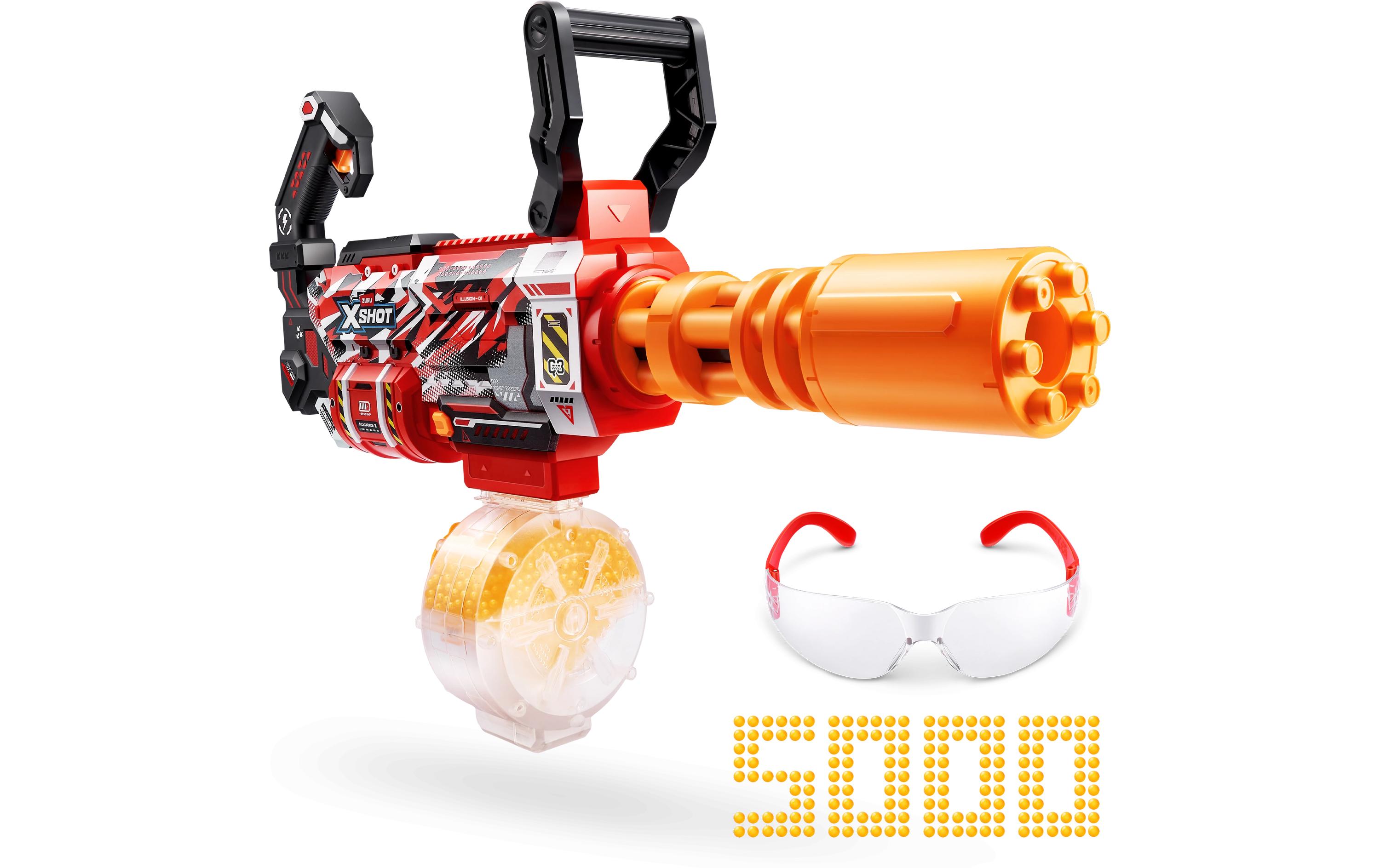 X-Shot Hyper Gel Gattlin Blaster motorisiert mit Gel-Kugeln – EN71