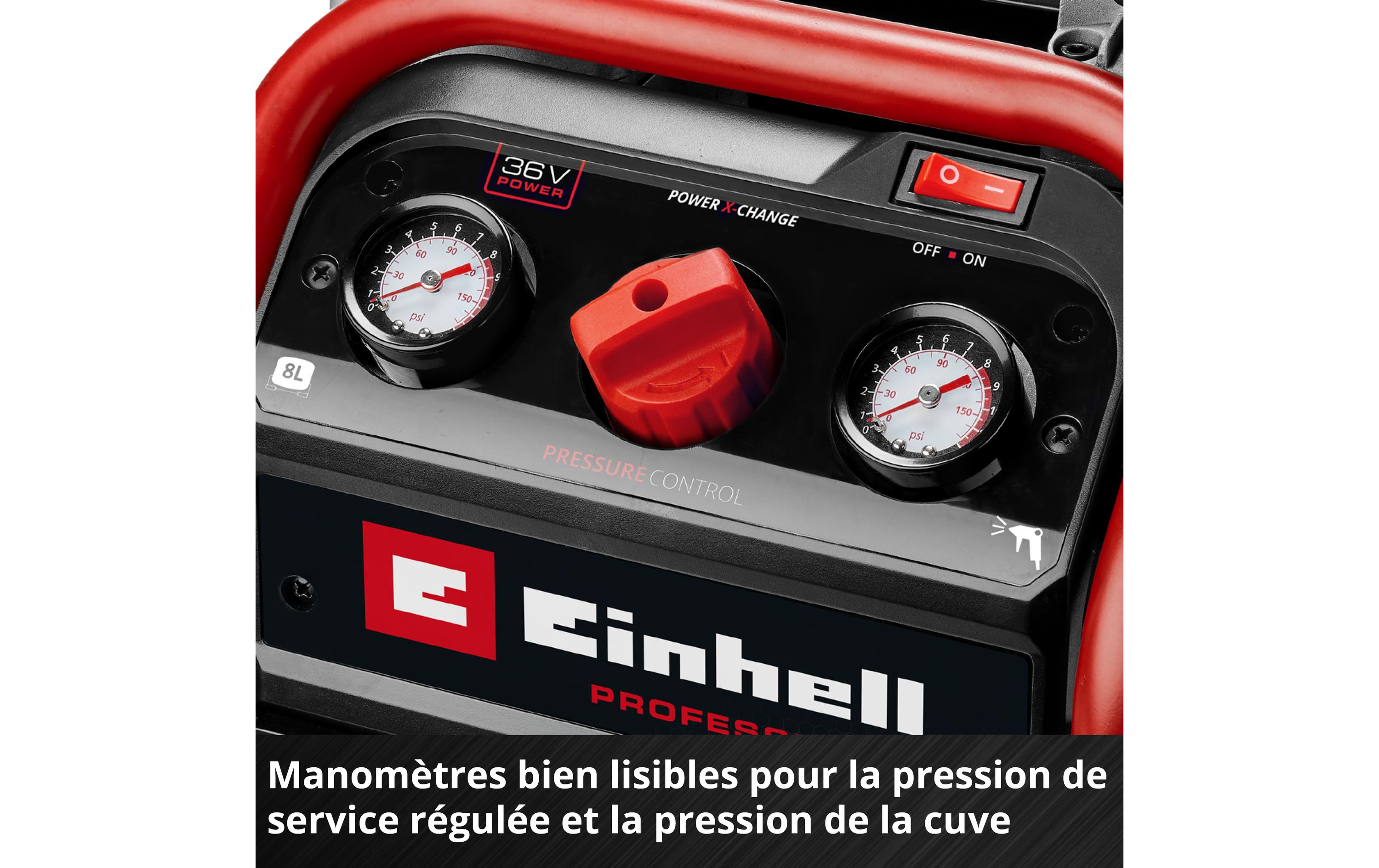 Einhell Professional Akku-Kompressor SILENZZO 36/210