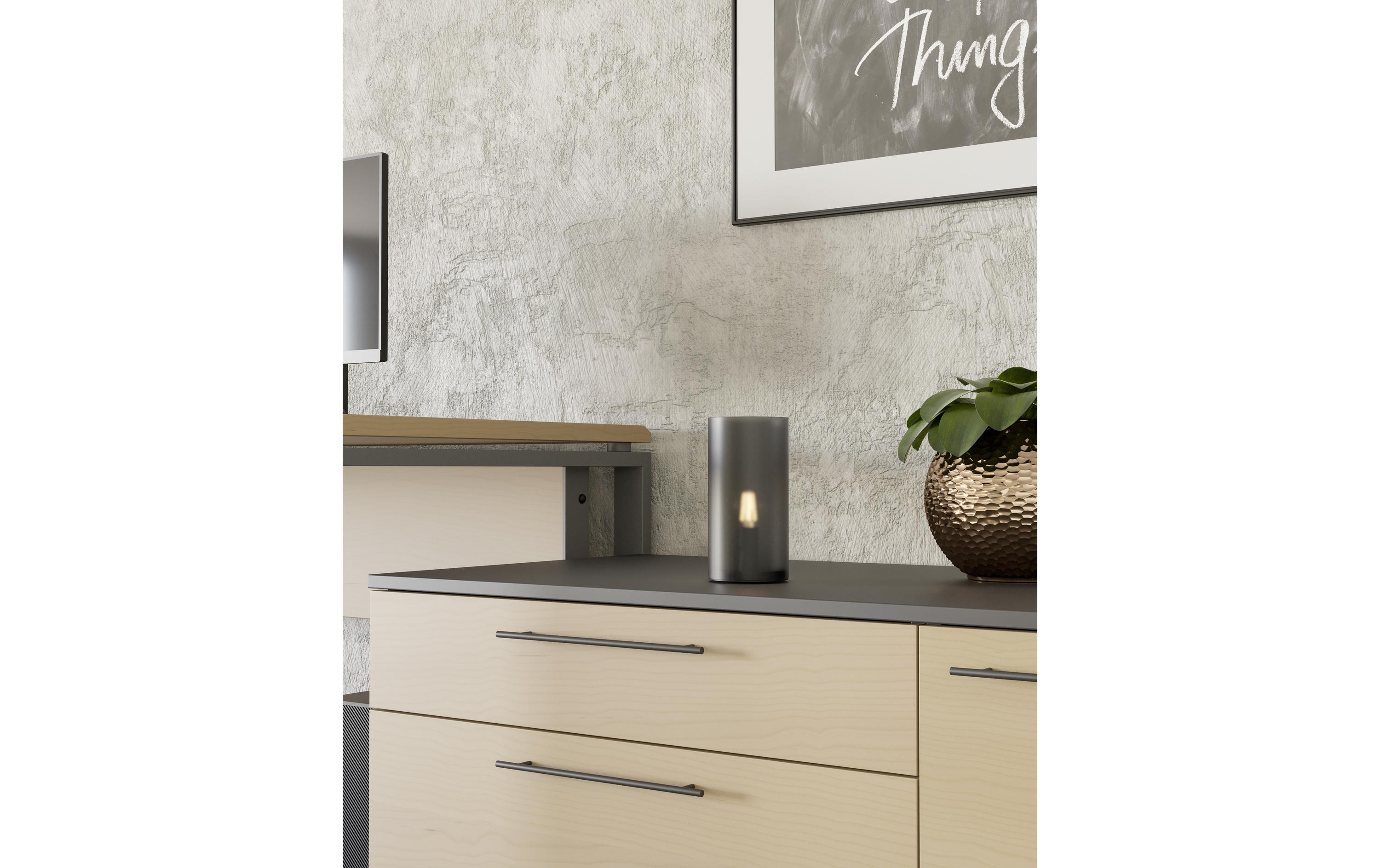 EGLO Leuchten Tischleuchte GEO grau exkl. E14 1x40W