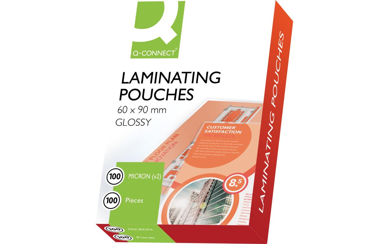 CONNECT Laminierfolie 60 x 90 mm, 100 µm, 100 Stück, Glänzend CONNECT Laminierfolie 60 x 90 mm, 100 µm, 100 Stück, Glänzend