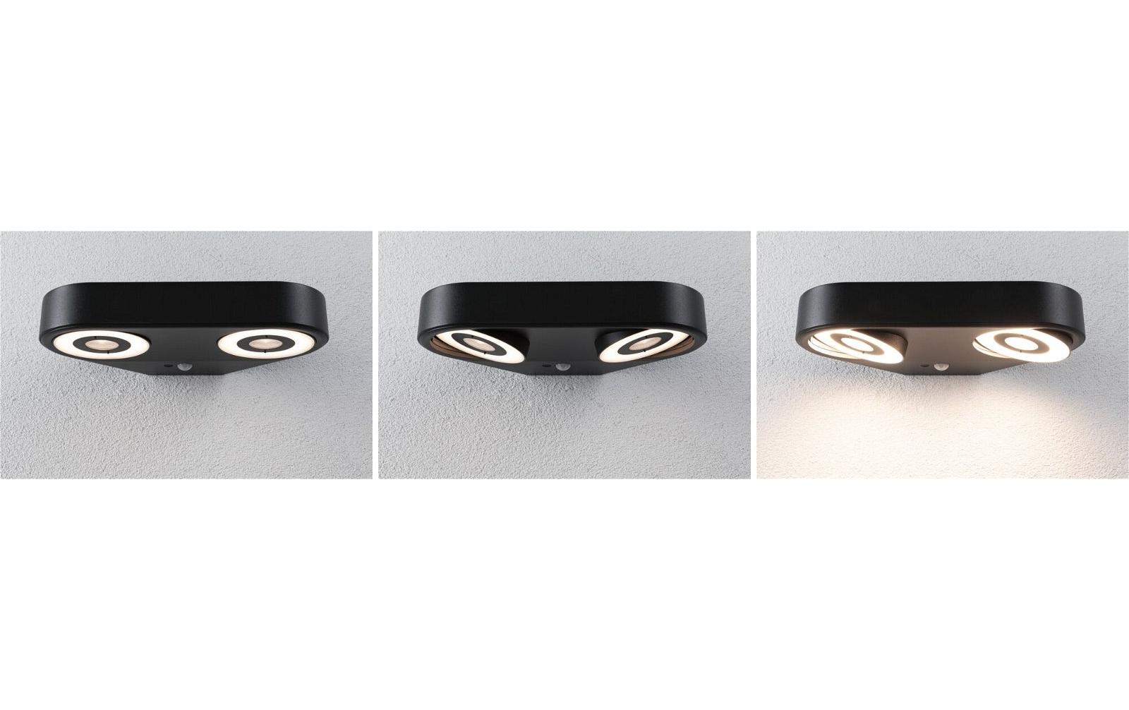 Paulmann LED Aussenwandleuchte Silma Bewegungsmelder Anthrazit