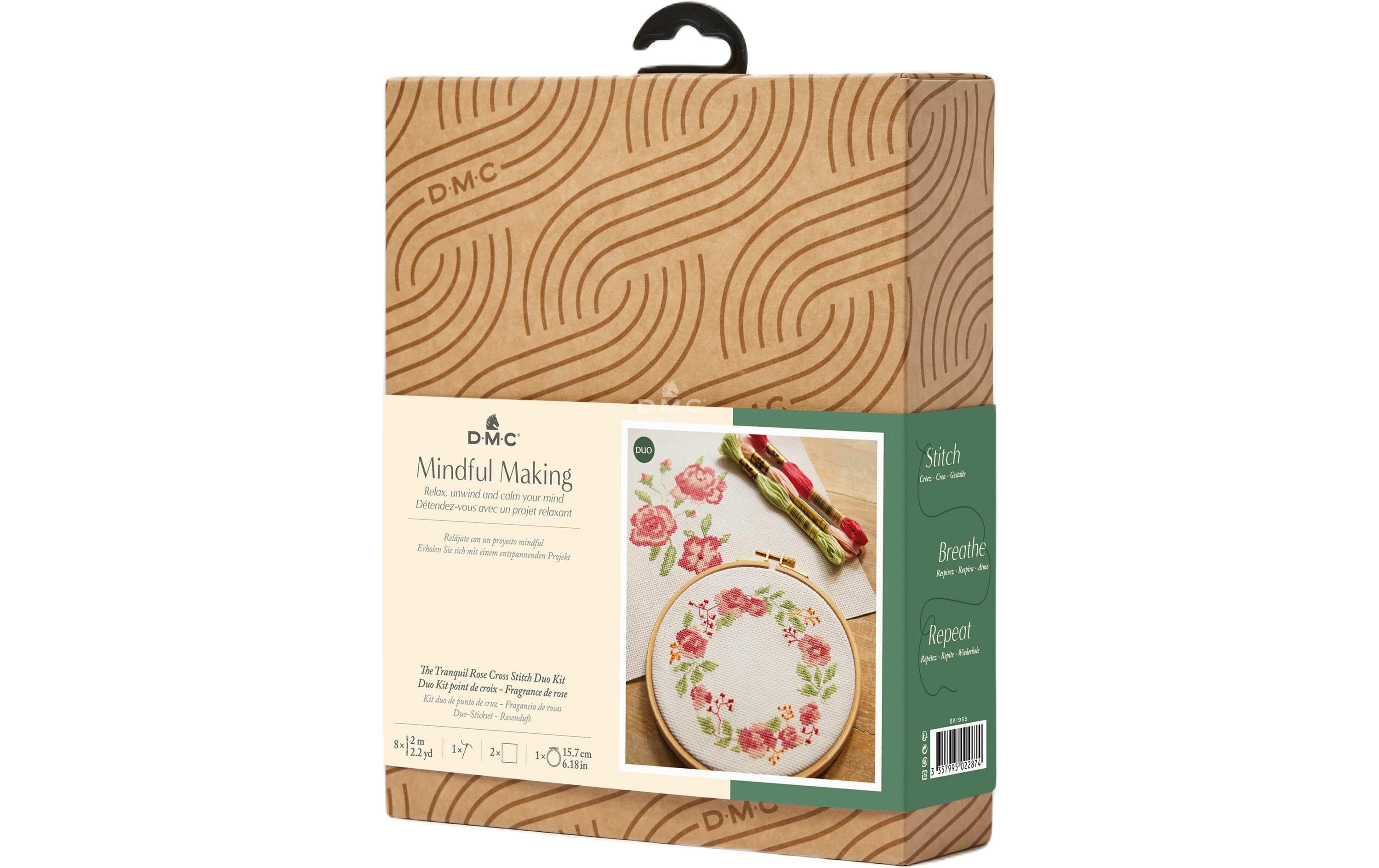 DMC Stickset Mindful Making Duo Rosenduft, Ø 15.7 cm DMC Stickset Mindful Making Duo Rosenduft, Ø 15.7 cm