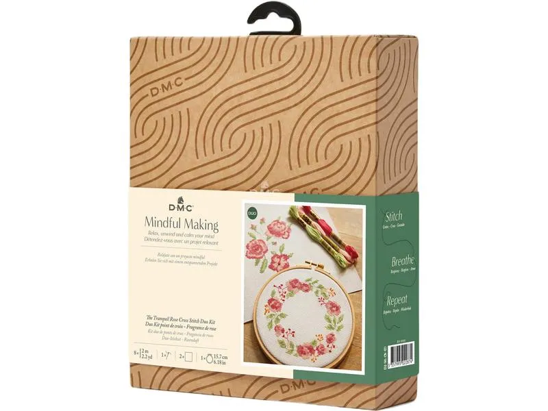 DMC Stickset Mindful Making Duo Rosenduft, Ø 15.7 cm DMC Stickset Mindful Making Duo Rosenduft, Ø 15.7 cm