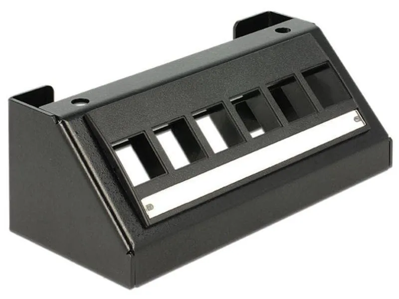 Delock Gehäuse Keystone 6-Port Tischmontage-Leerpanel Delock Gehäuse Keystone 6-Port Tischmontage-Leerpanel
