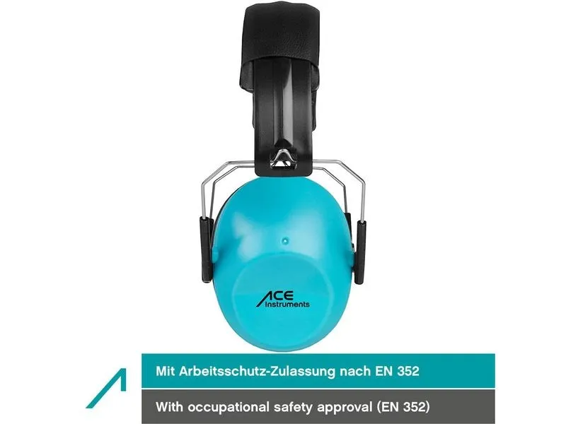 ACE SHH…! Gehörschutz ACE SHH EN 352-1 Zertifiziert, -26dB, Blau