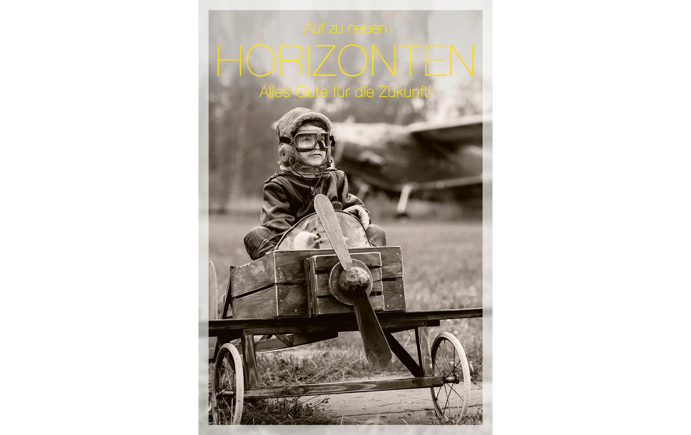 ABC Abschiedskarte Flieger