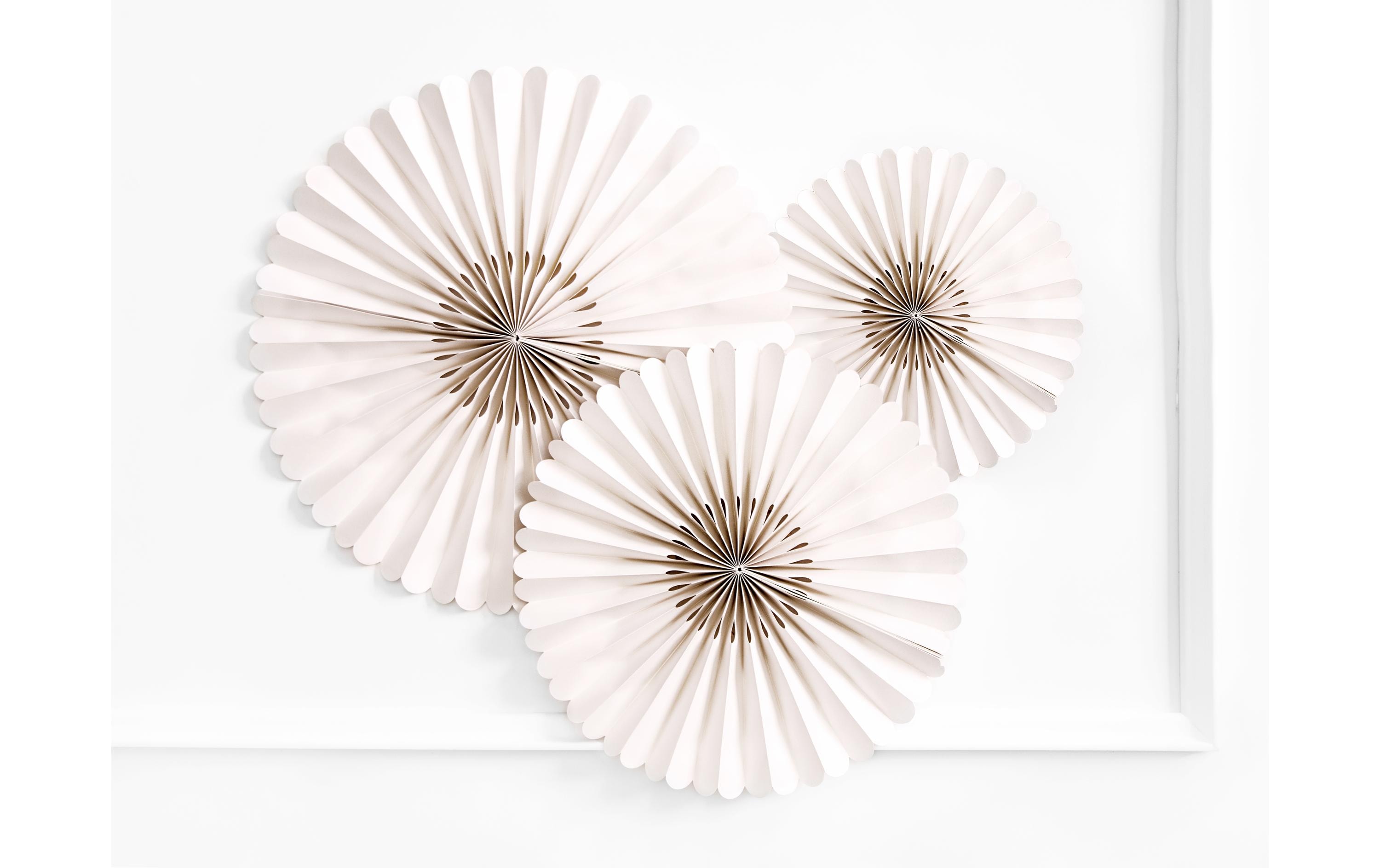 Partydeco Rosetten Pastell 3 Stück, Beige Partydeco Rosetten Pastell 3 Stück, Beige