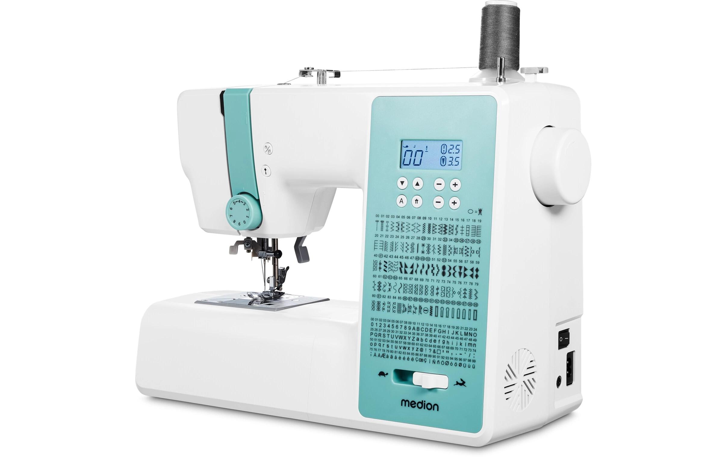 Medion Nähmaschine Life SD36 Weiss/Türkis