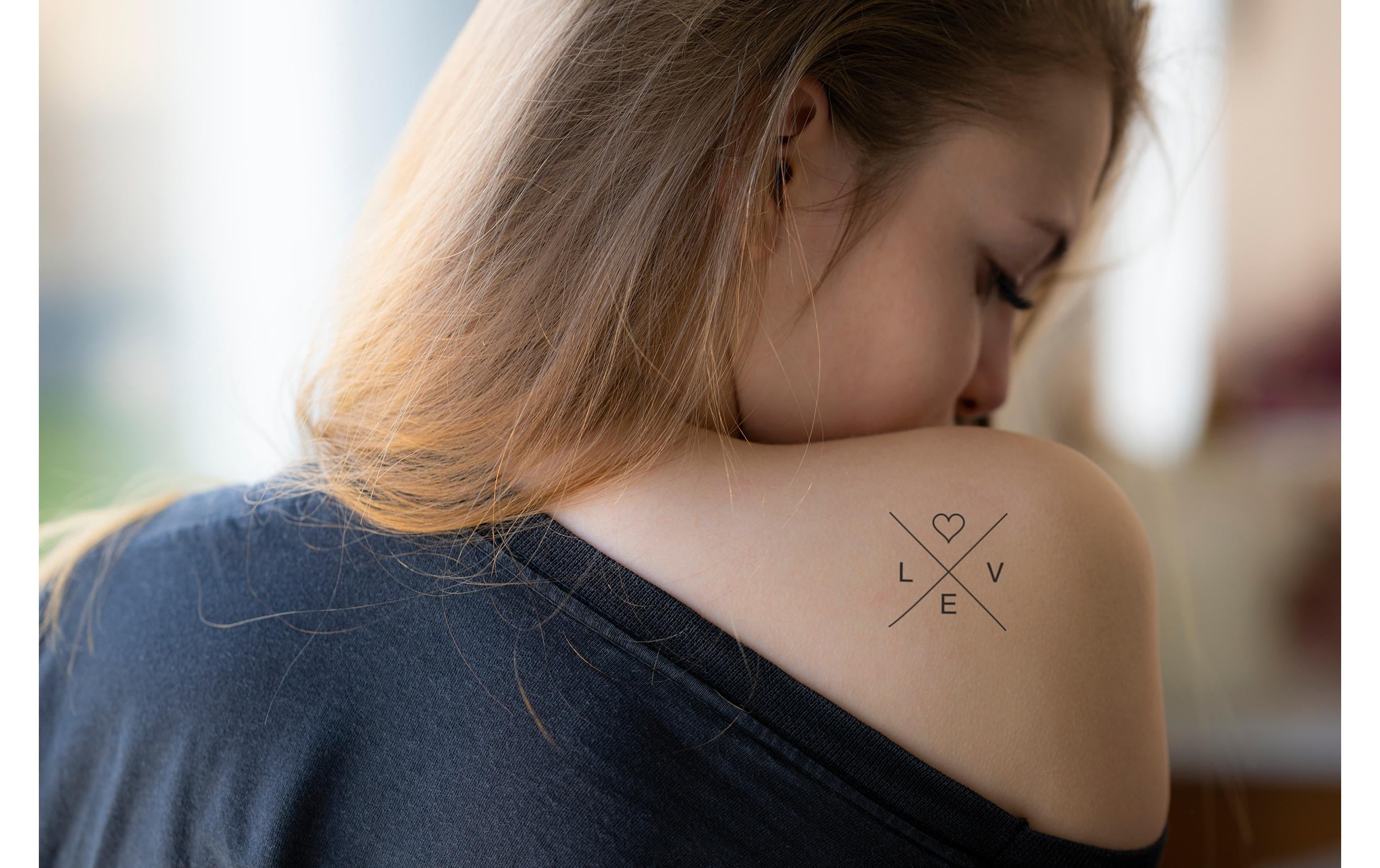 Eberhard Faber Tattoostift One Line 4 Stück, Mehrfarbig