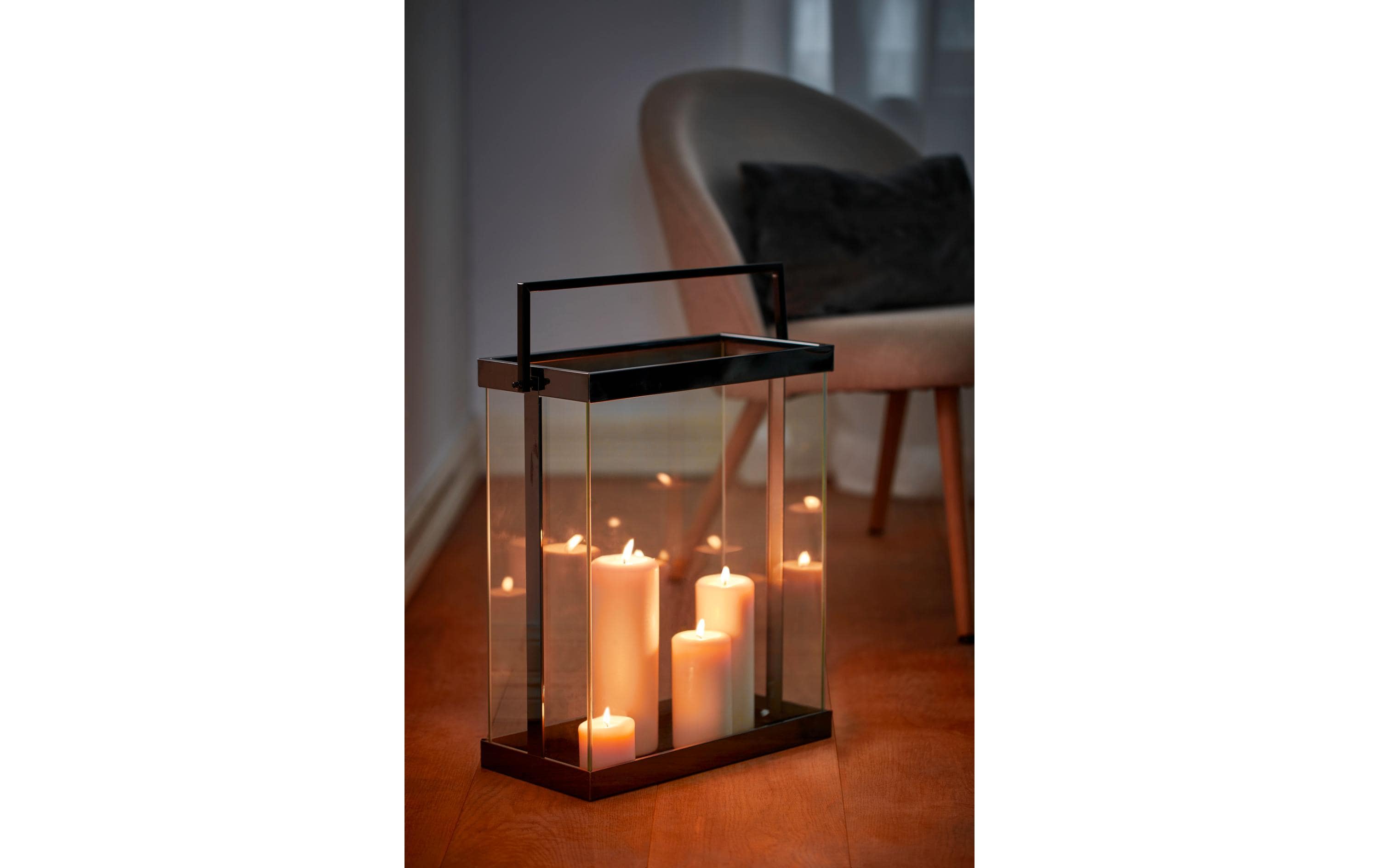 Philippi Laterne Luxor S 42 cm, Schwarz