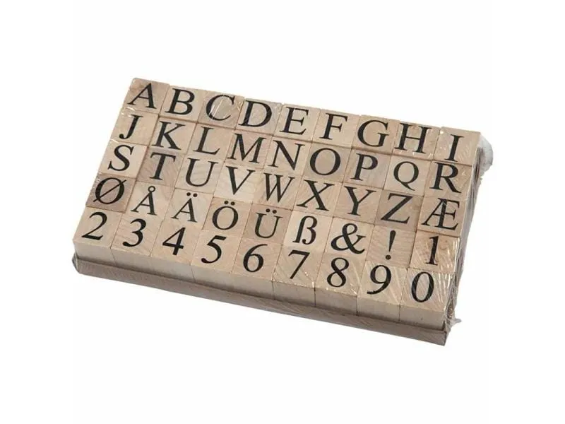 Creativ Company Stempelset Buchstaben/Zahlen 45-teilig Creativ Company Stempelset Buchstaben/Zahlen 45-teilig
