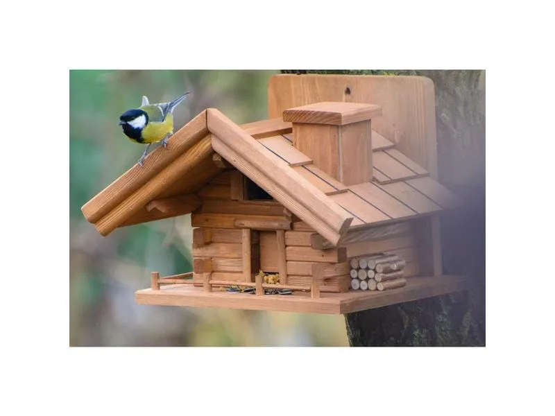 dobar green label Futterspender St. Moritz, 33 x 24.5 x 21 cm, Holz