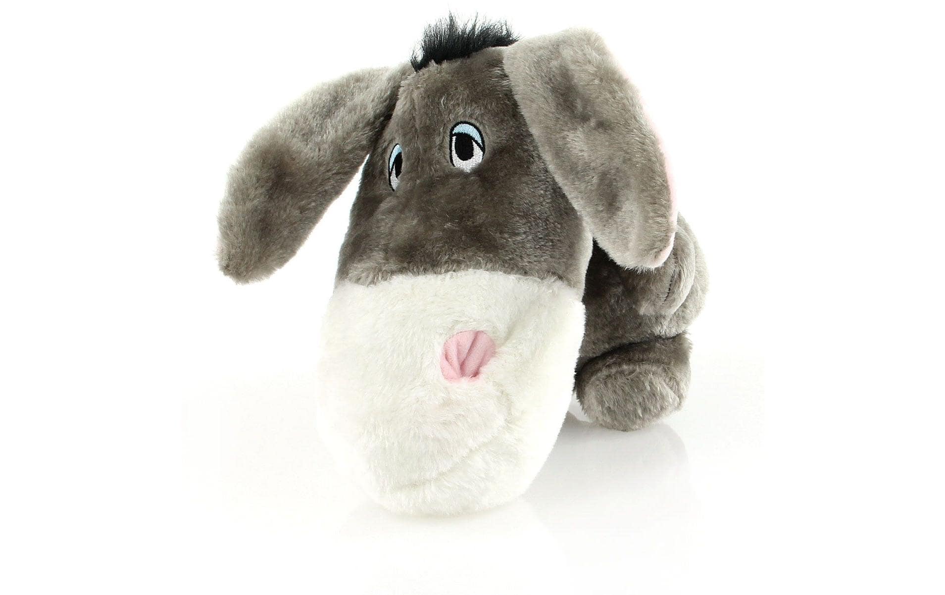 SwissPet Hunde-Spielzeug Esel George, 45 cm, Grau/Weiss