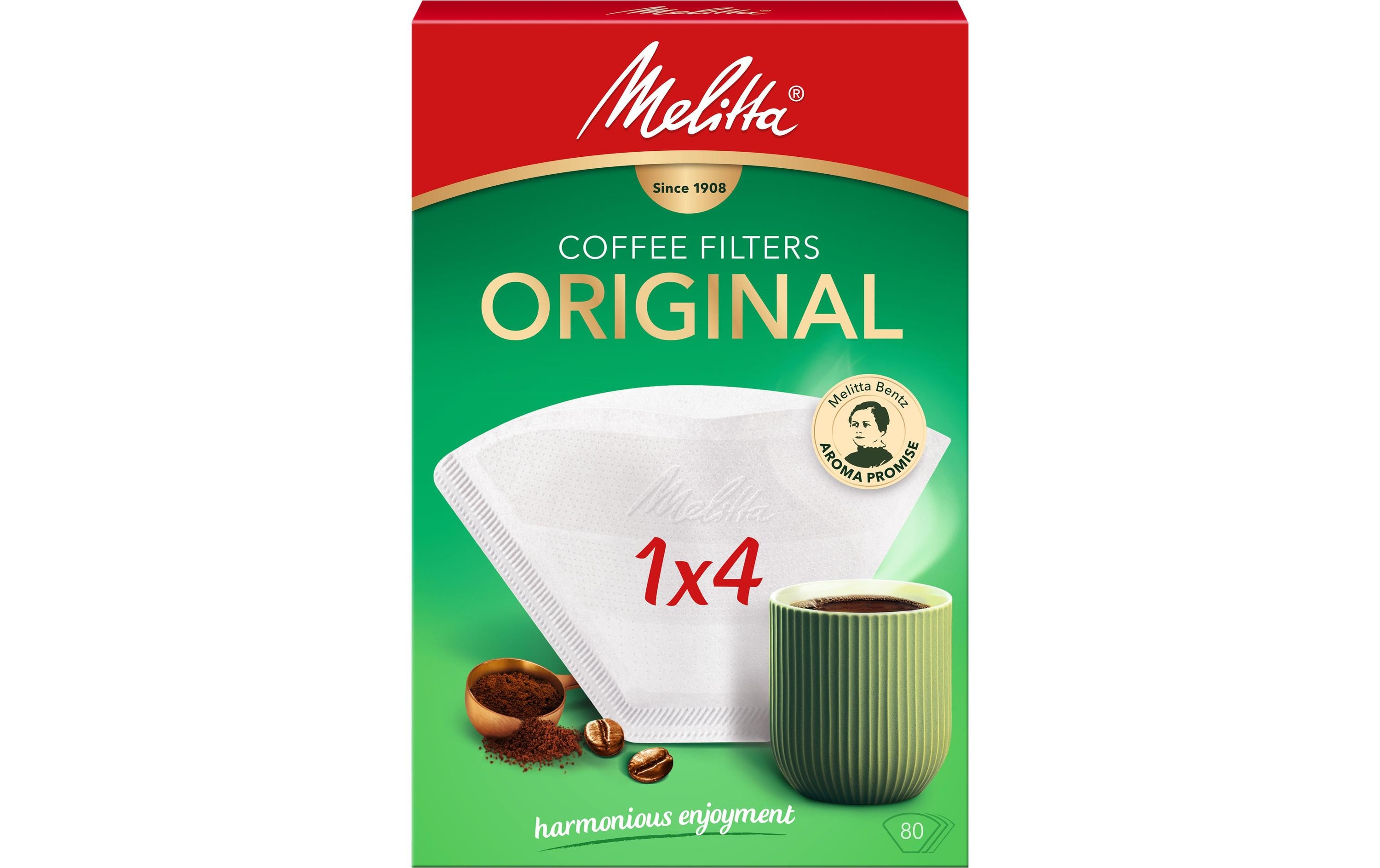 Melitta Filtertüte Original 1 x 4, 80 Stück