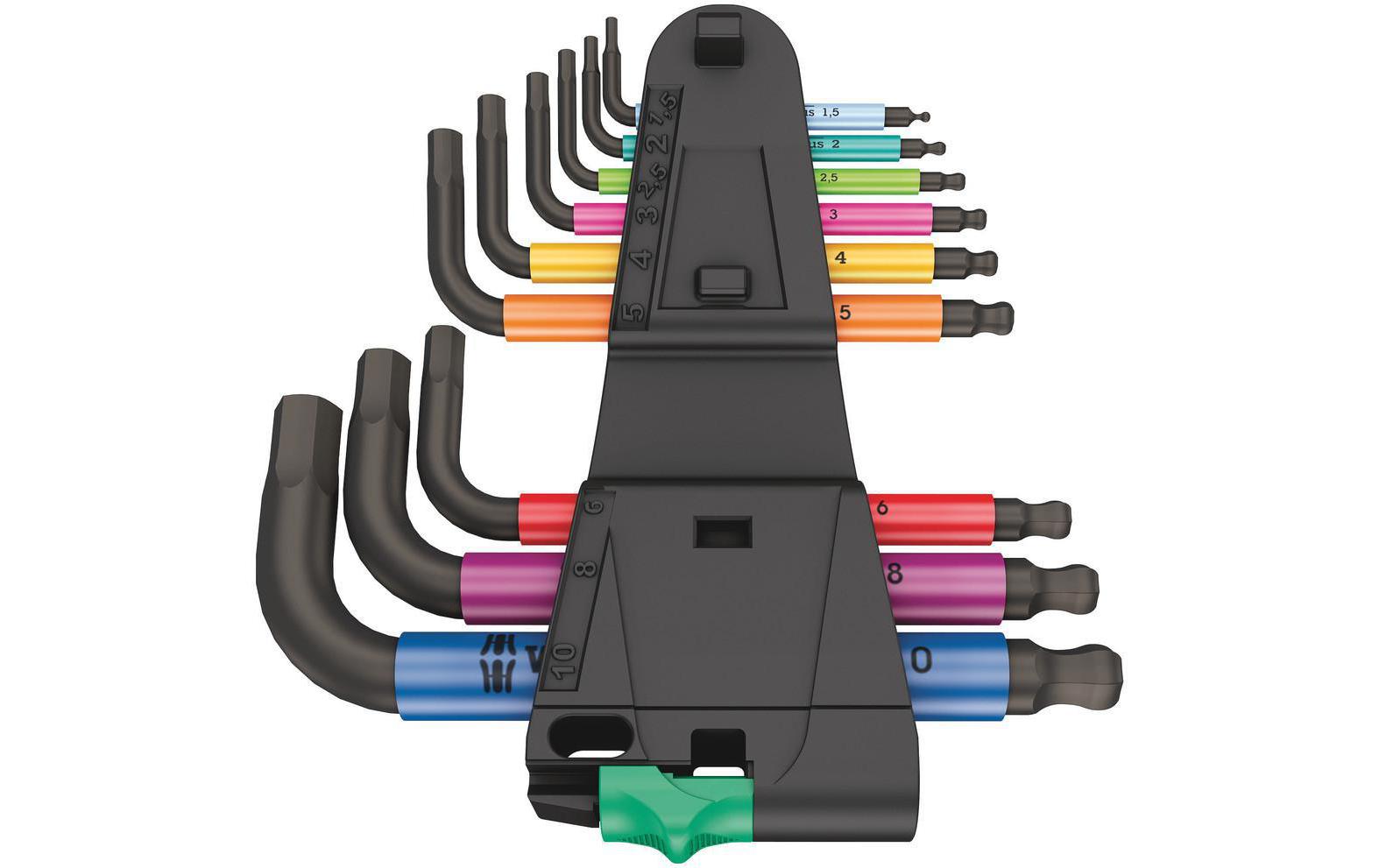 Wera Winkelschlüssel-Set 950/9 Hex-Plus, Innensechskant Wera Winkelschlüssel-Set 950/9 Hex-Plus, Innensechskant