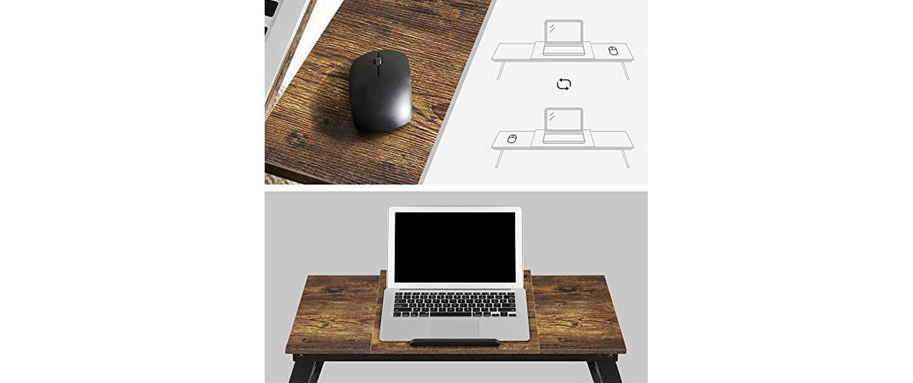 Songmics Notebook-Ständer 14.3 , Braun/Schwarz