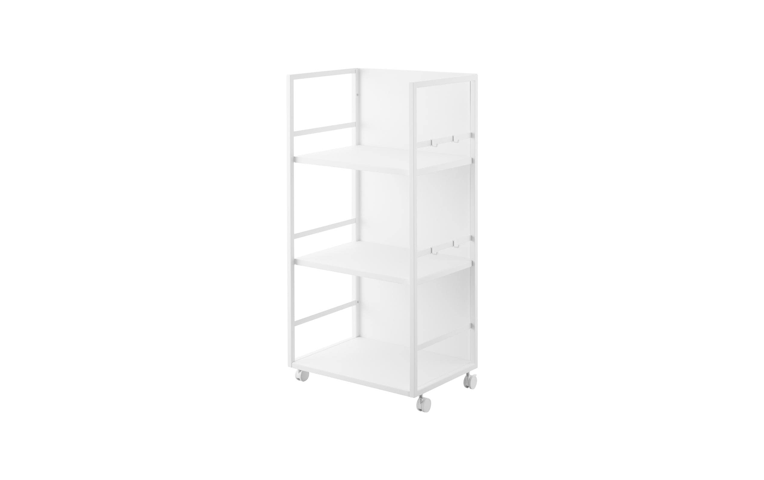 Yamazaki 3-stöckiger Aufbewahrungswagen Tower 42 x 84.5 cm Weiss