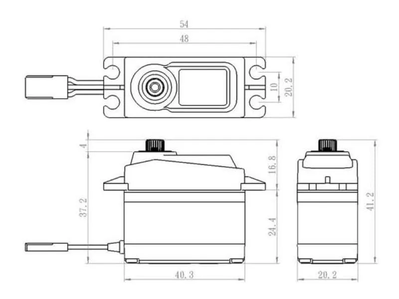 Savöx Standard Servo SA-1258TG+ 12 kg, 0.08 s, Digital Savöx Standard Servo SA-1258TG+ 12 kg, 0.08 s, Digital