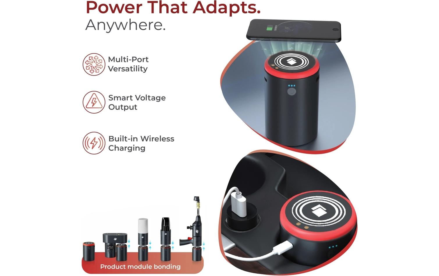 Caliber Akku und Powerbank CPS-PB150, 15000 mAh Schwarz