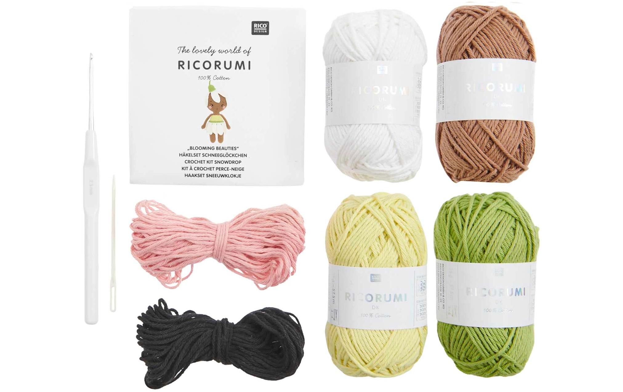 Rico Design Häkelset Blooming Beauties 6-teilig, Schneeglöckchen Rico Design Häkelset Blooming Beauties 6-teilig, Schneeglöckchen