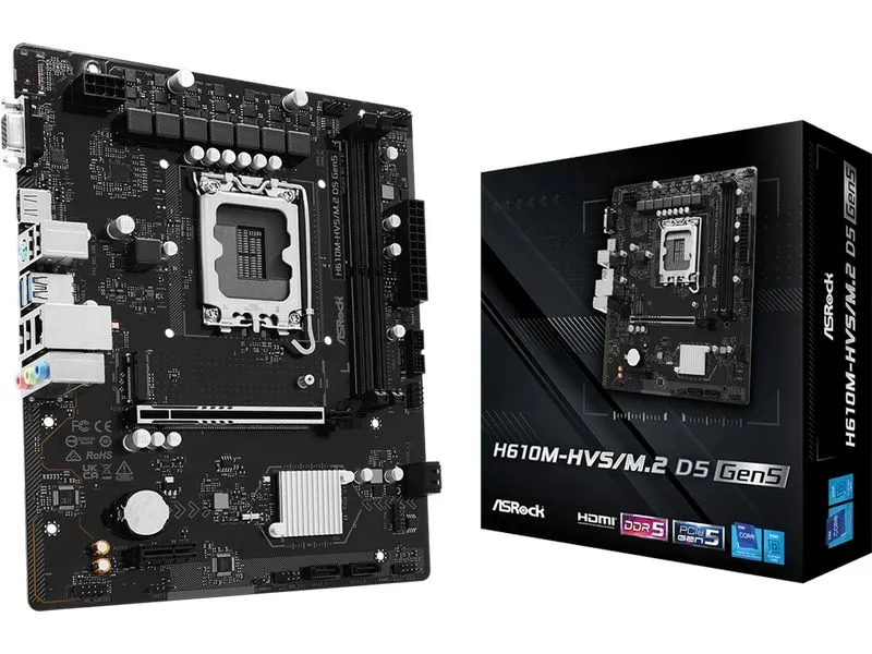 ASRock Mainboard H610M-HVS/M.2 D5